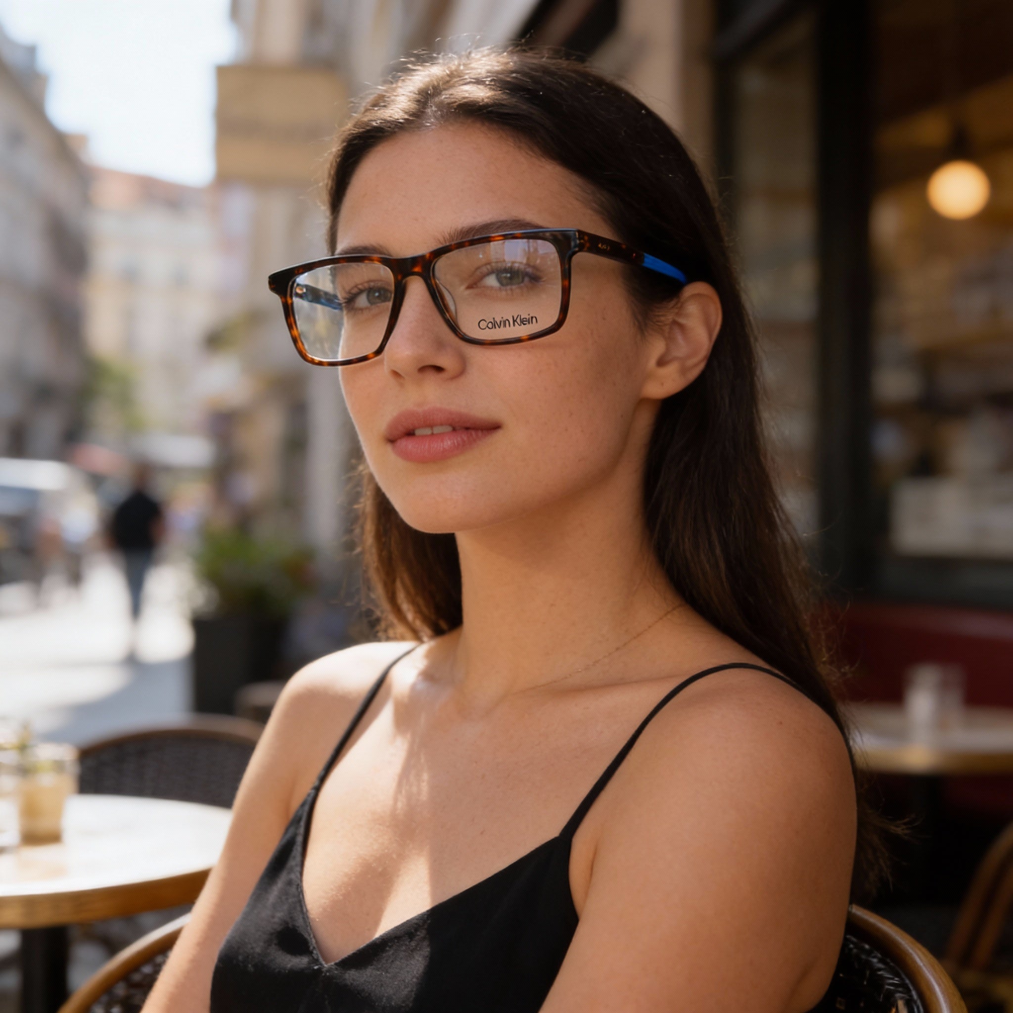Calvin Klein Ck22544 Unisex Eyewear with Tortoise Metal Frame and Polycarbonate Lenses, Size 55mm, Photo 6