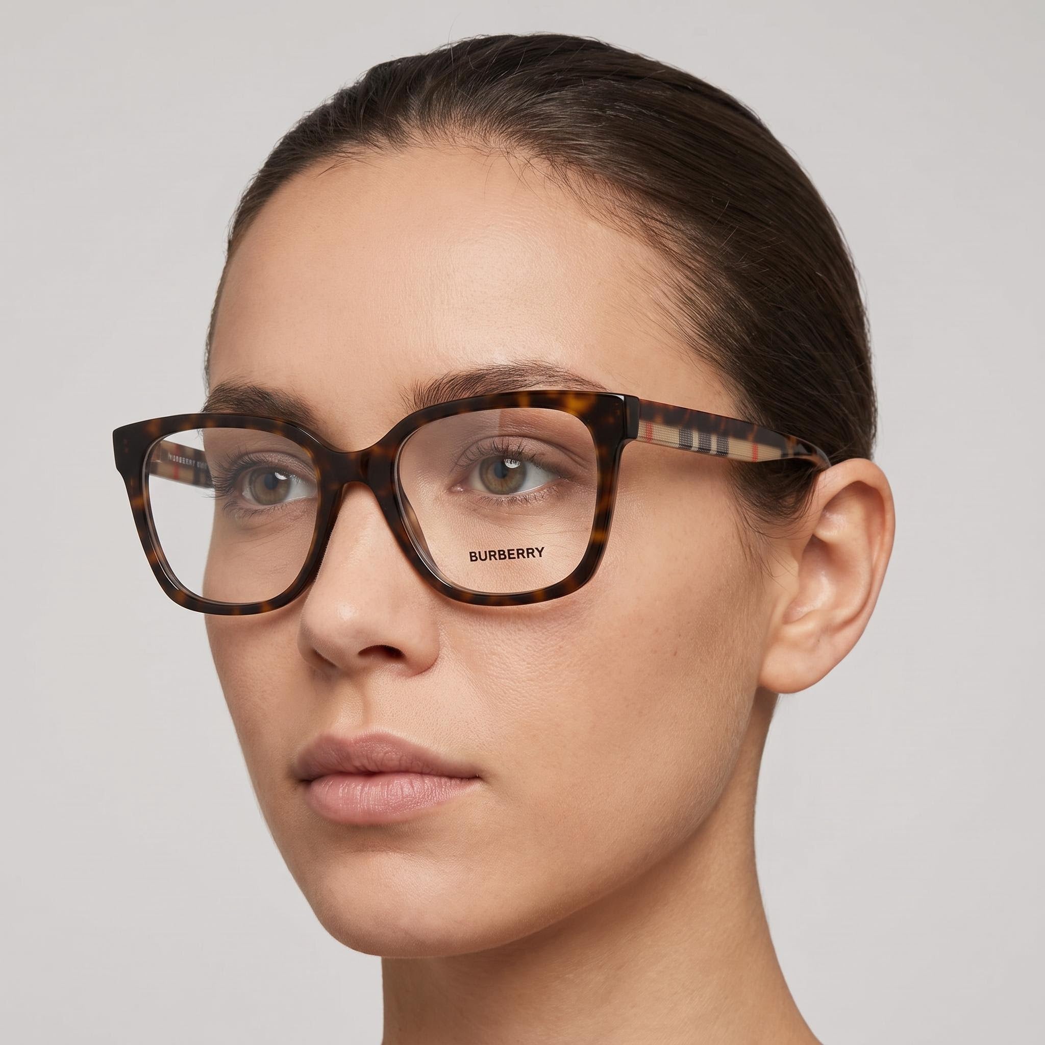 BURBERRY Be 2347 Women's Plastic Dark Havana Optical Eyeglasses Frame 52mm Lens 19mm Bridge 140mm Temple, Photo 5