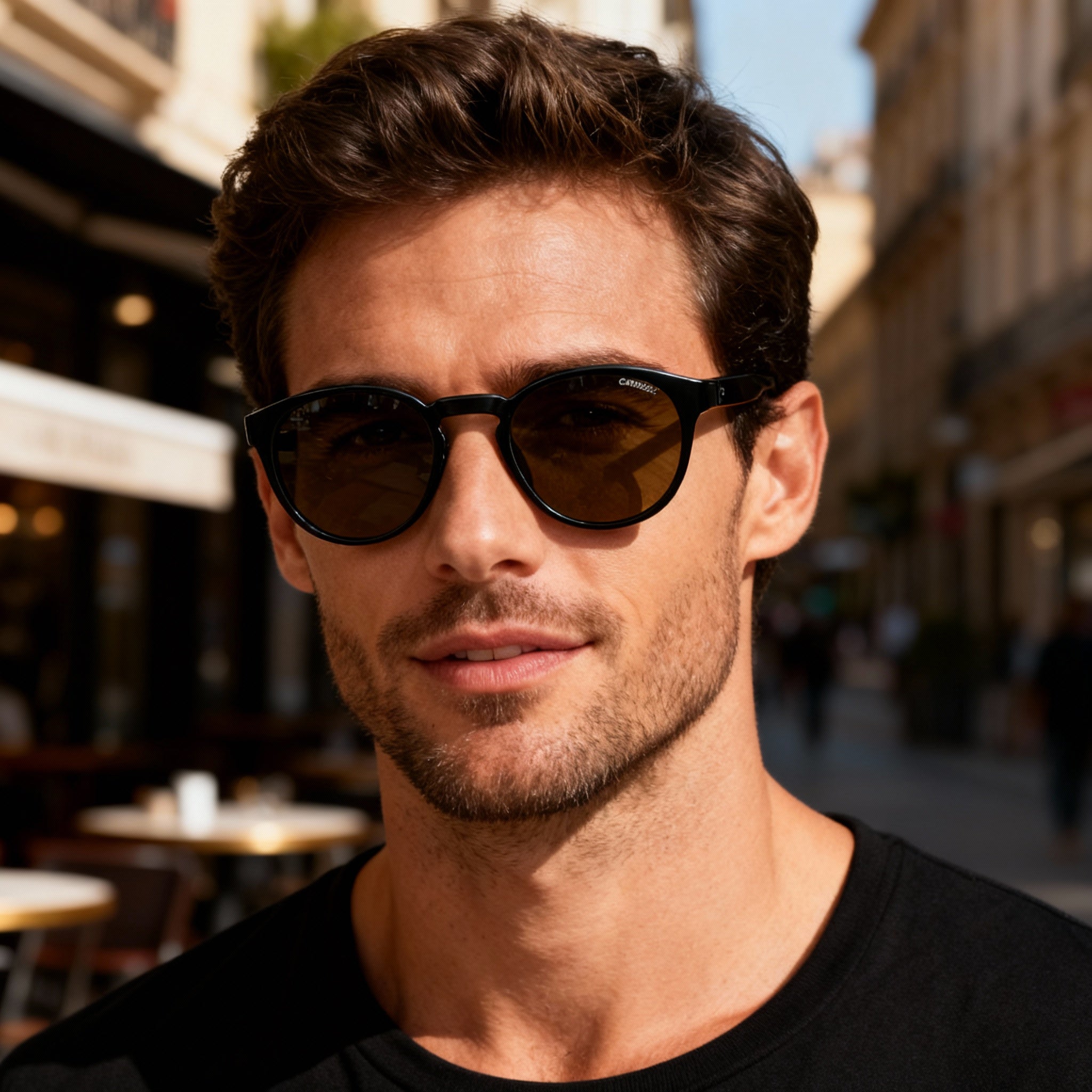 Gafas de sol Carrera 8056/S para hombre, de poliamida negra, no polarizadas, 100 % protección UV, 51-22-145, Photo 3