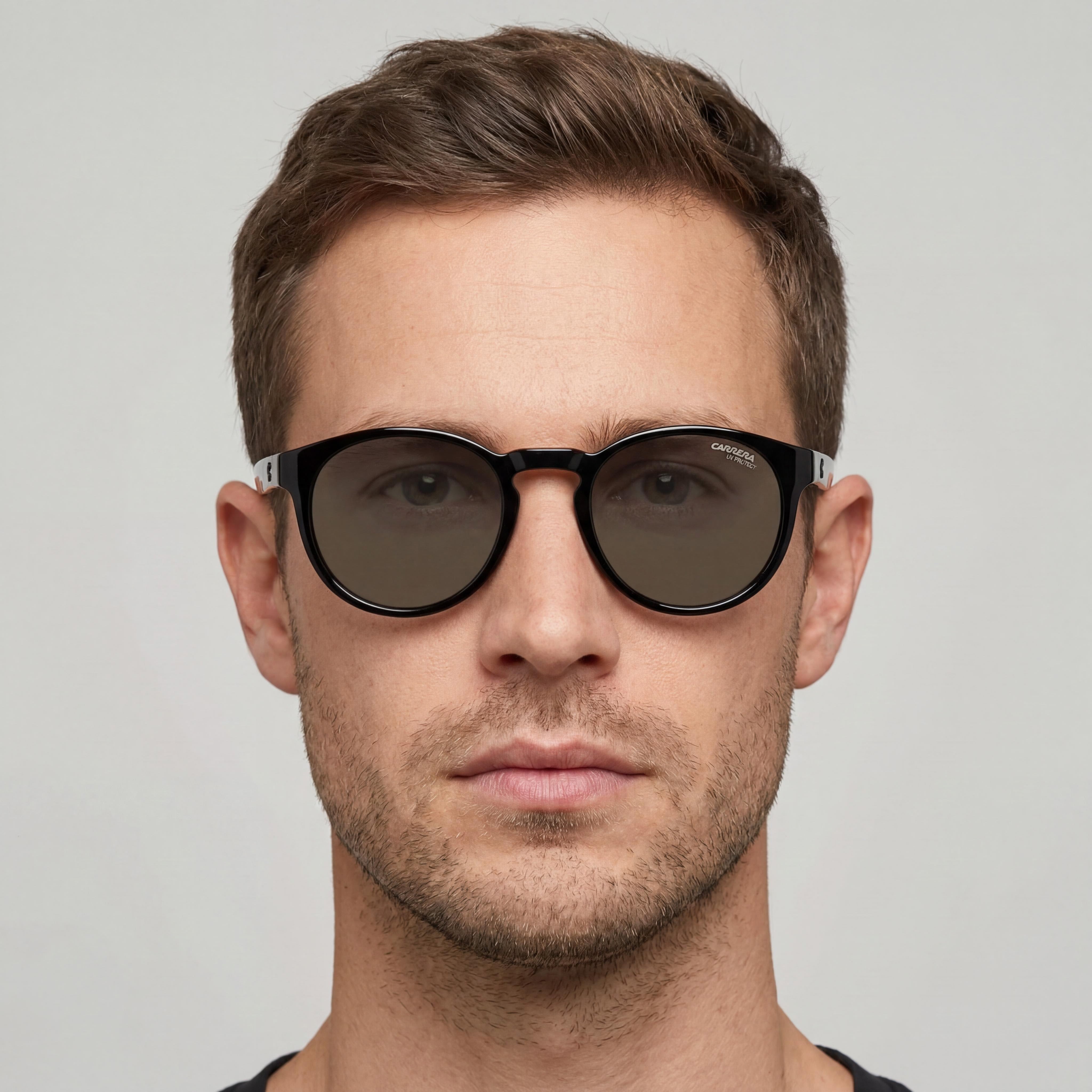 Gafas de sol Carrera 8056/S para hombre, de poliamida negra, no polarizadas, con protección UV, 51 mm, Photo 5
