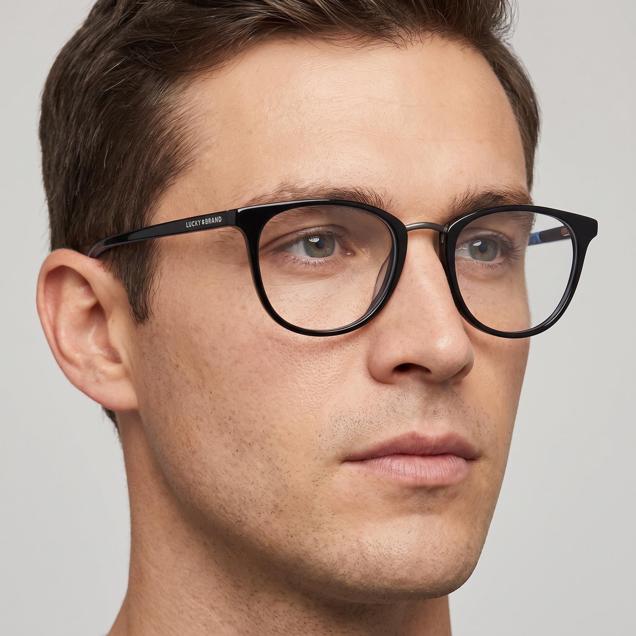 Lucky Brand D217 Men's Black Plastic Polarized Eyewear 51mm, Photo 4
