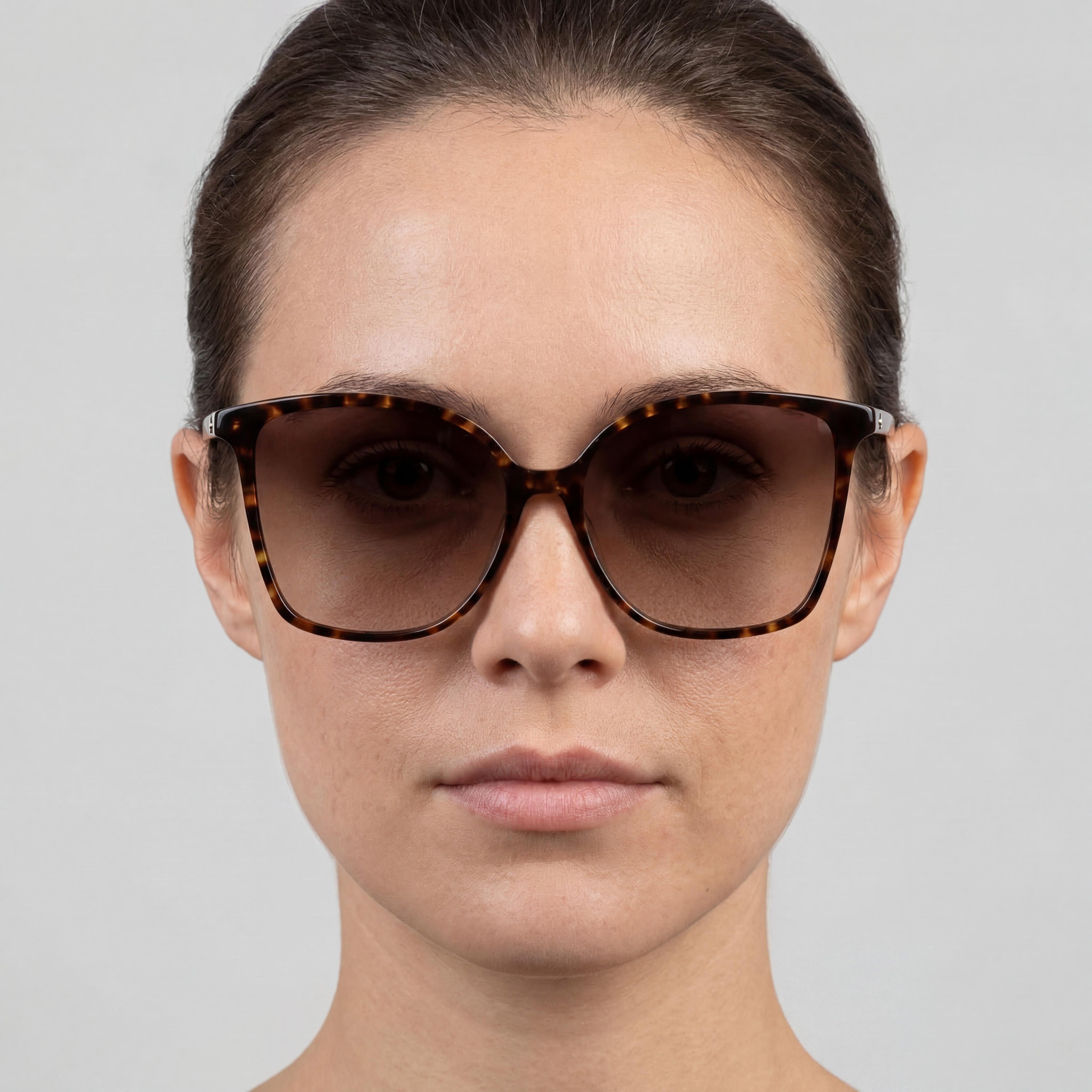 kate spade new york BRIGITTE/F/S Women's Cat Eye Acetate Havana Brown Gradient UV Protection Sunglasses 58mm, Photo 4