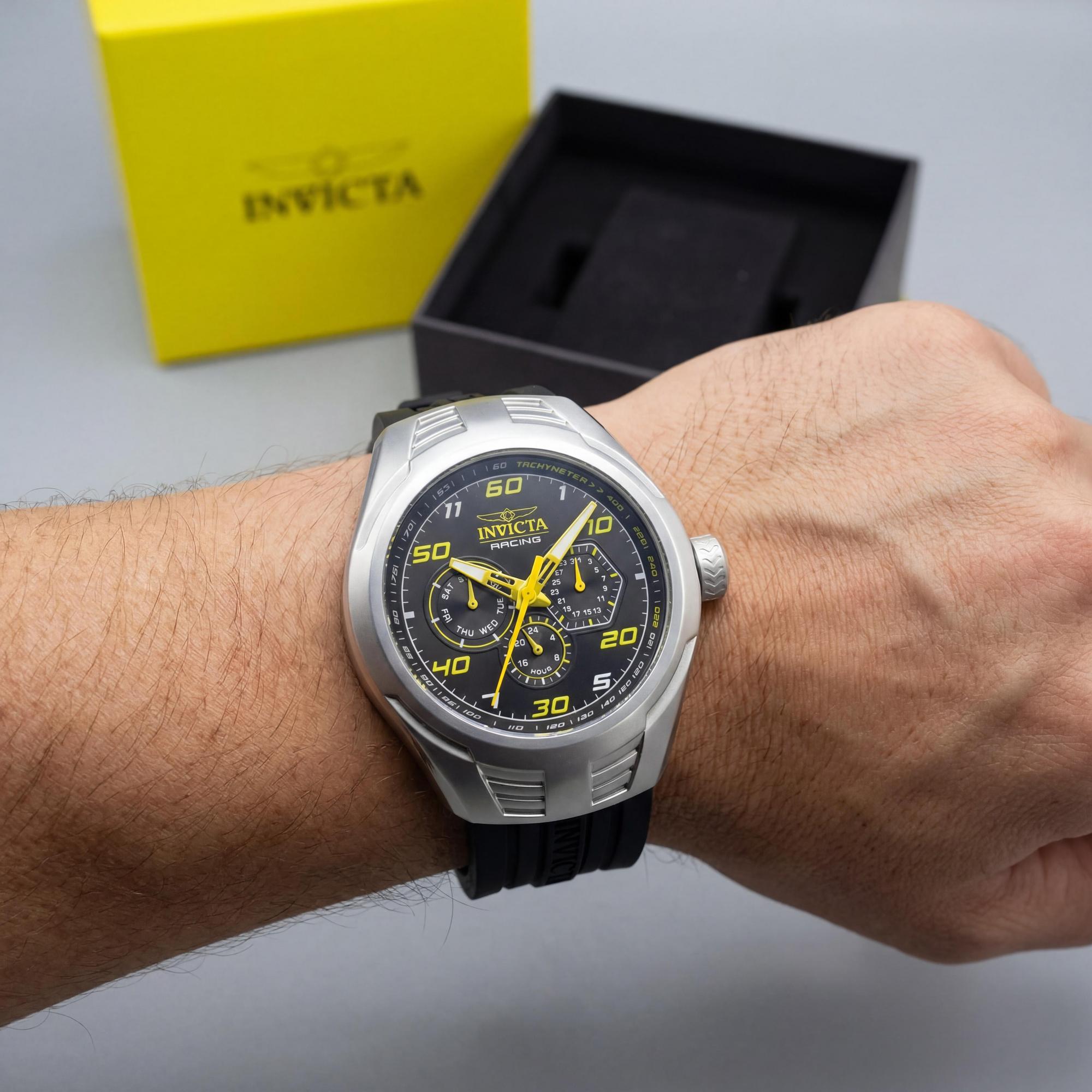 Invicta Invicta Racing 47724 Men's Silver Quartz Chronograph Watch 46mm, Photo 3