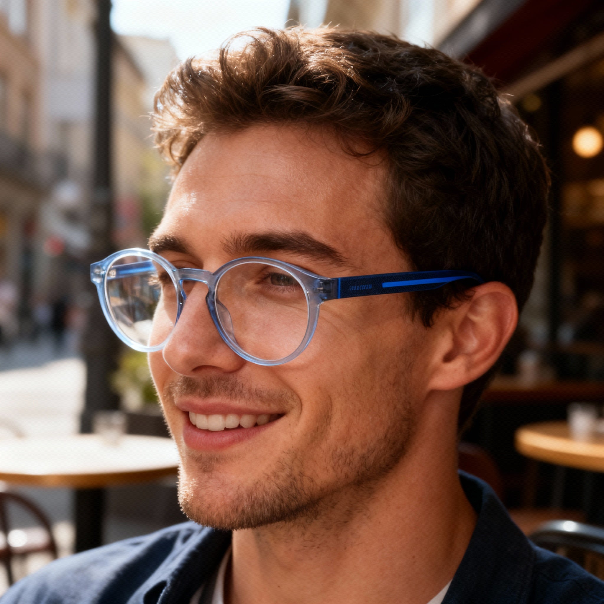 Carrera 8886 Casual Men's Polyamide Blue Non Polarized Demo Lens Eyeglasses 50mm, Photo 4