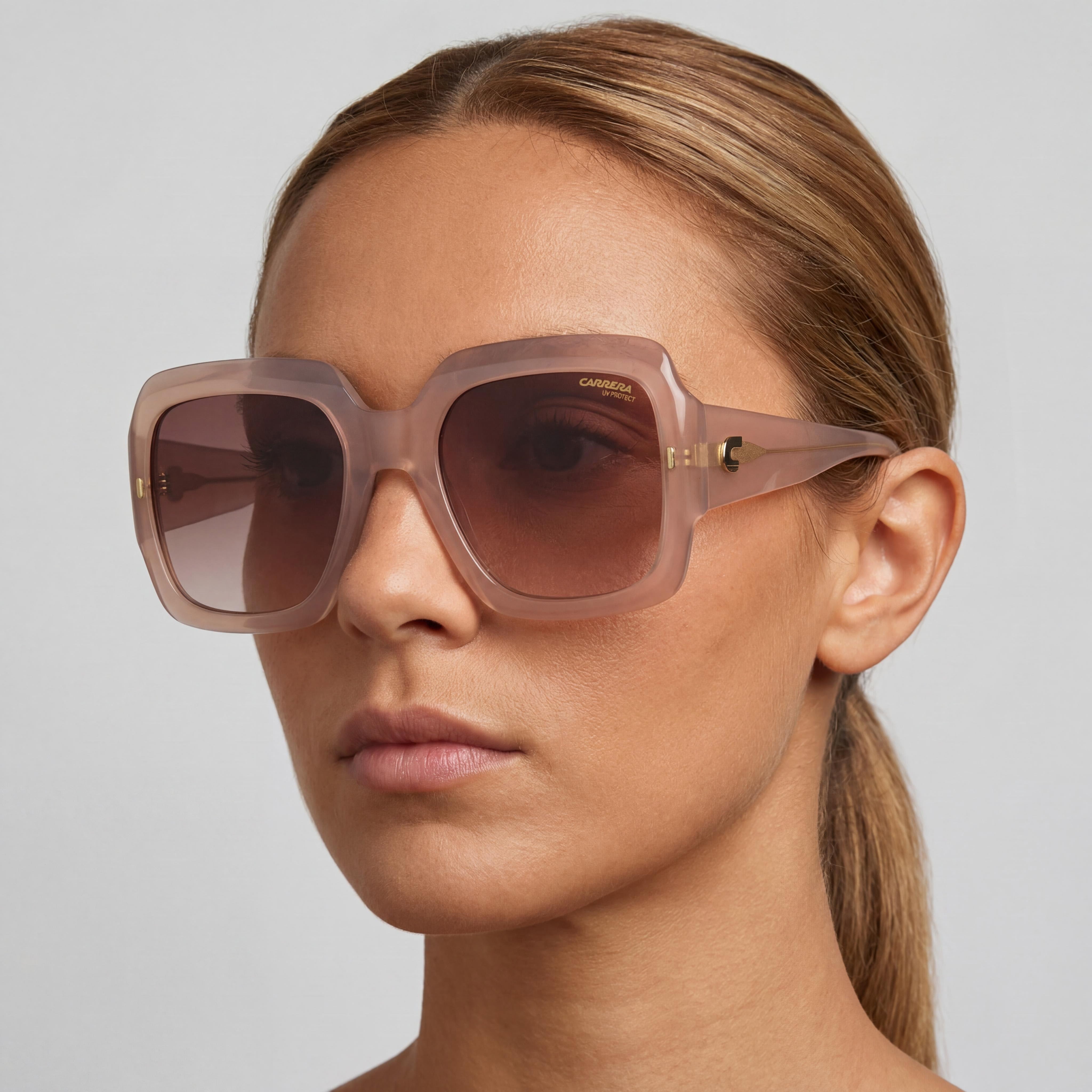 Carrera Carrera 3004/S Unisex Armazón de Acetato Beige Lentes Marrones Degradadas No Polarizadas con 100% Protección UV 54mm, Photo 5