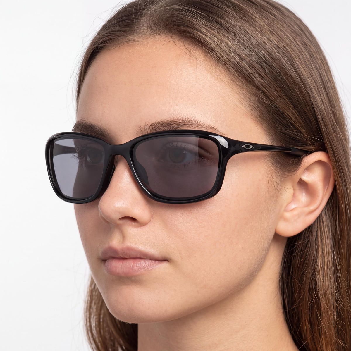 Oakley She's Unstoppable Women's Round O_matter Polished Black Grey Lens UV Protection Sunglasses 59mm, Photo 2