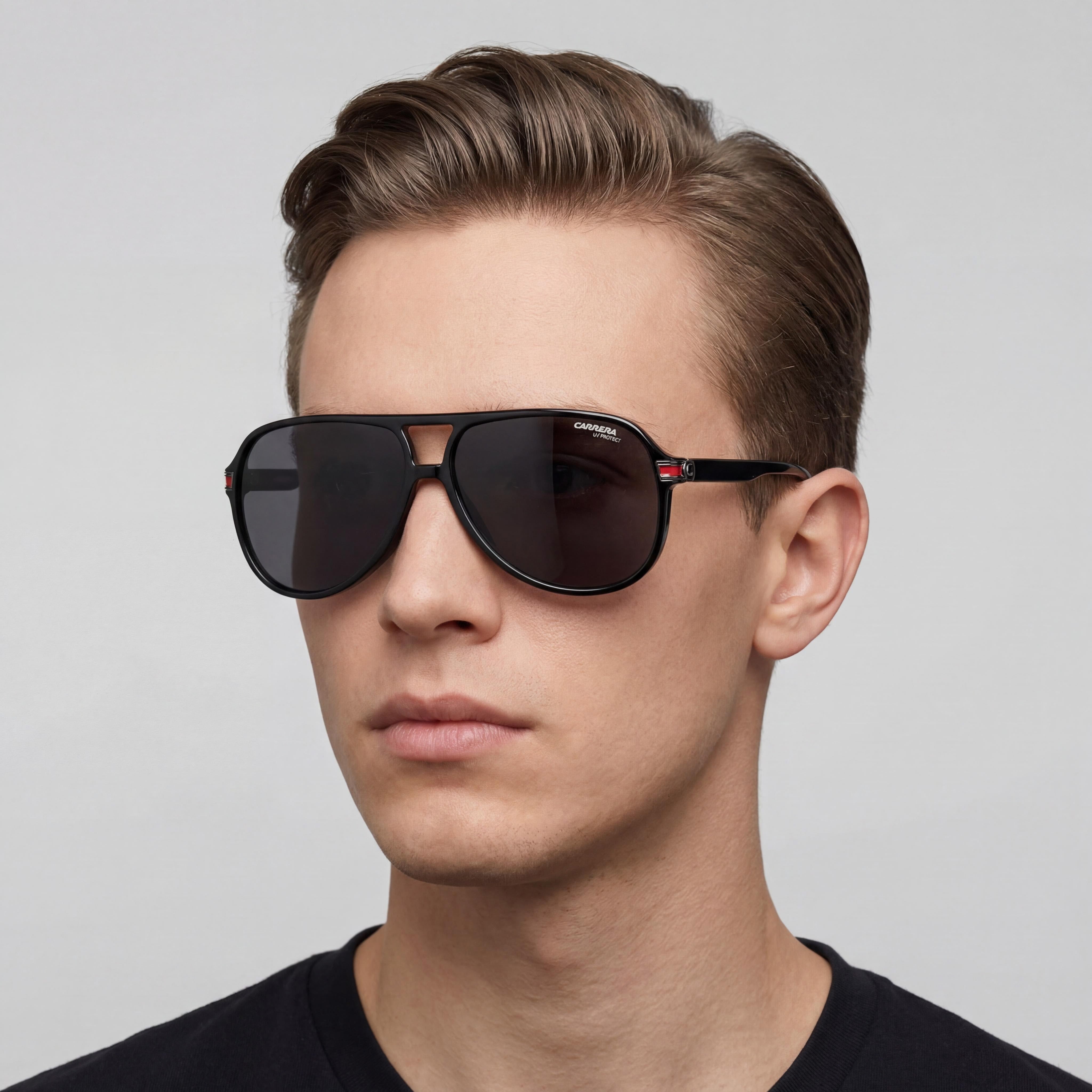 Gafas de sol Carrera CA1045/S Unisex negras con detalles dorados, 61mm, Photo 5