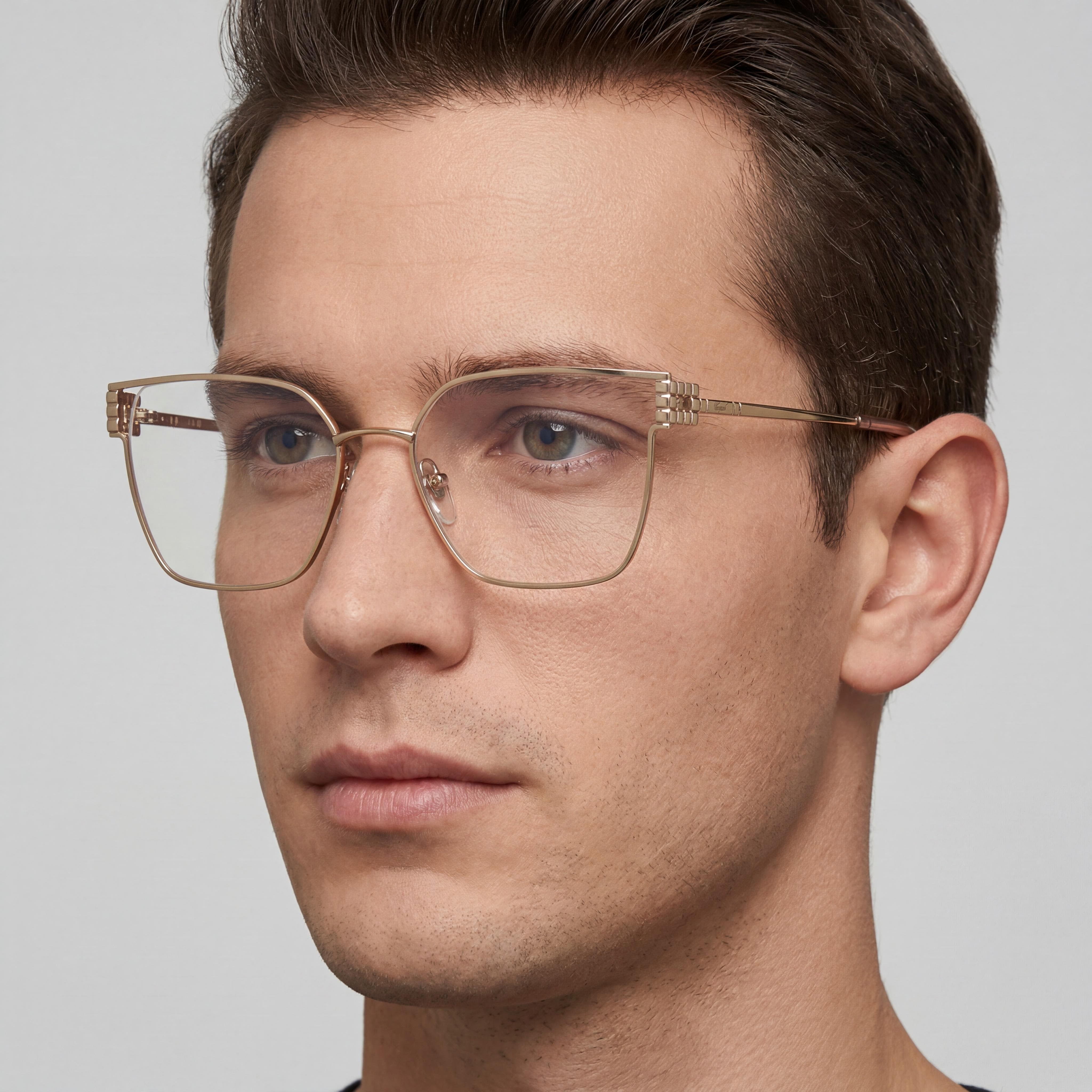 Gafas de Lujo Unisex Chopard, Montura de Acetato, Cobre Dorado Brillante, Ancho de Lente 54mm, Puente 17mm, Patilla 140mm, Photo 5