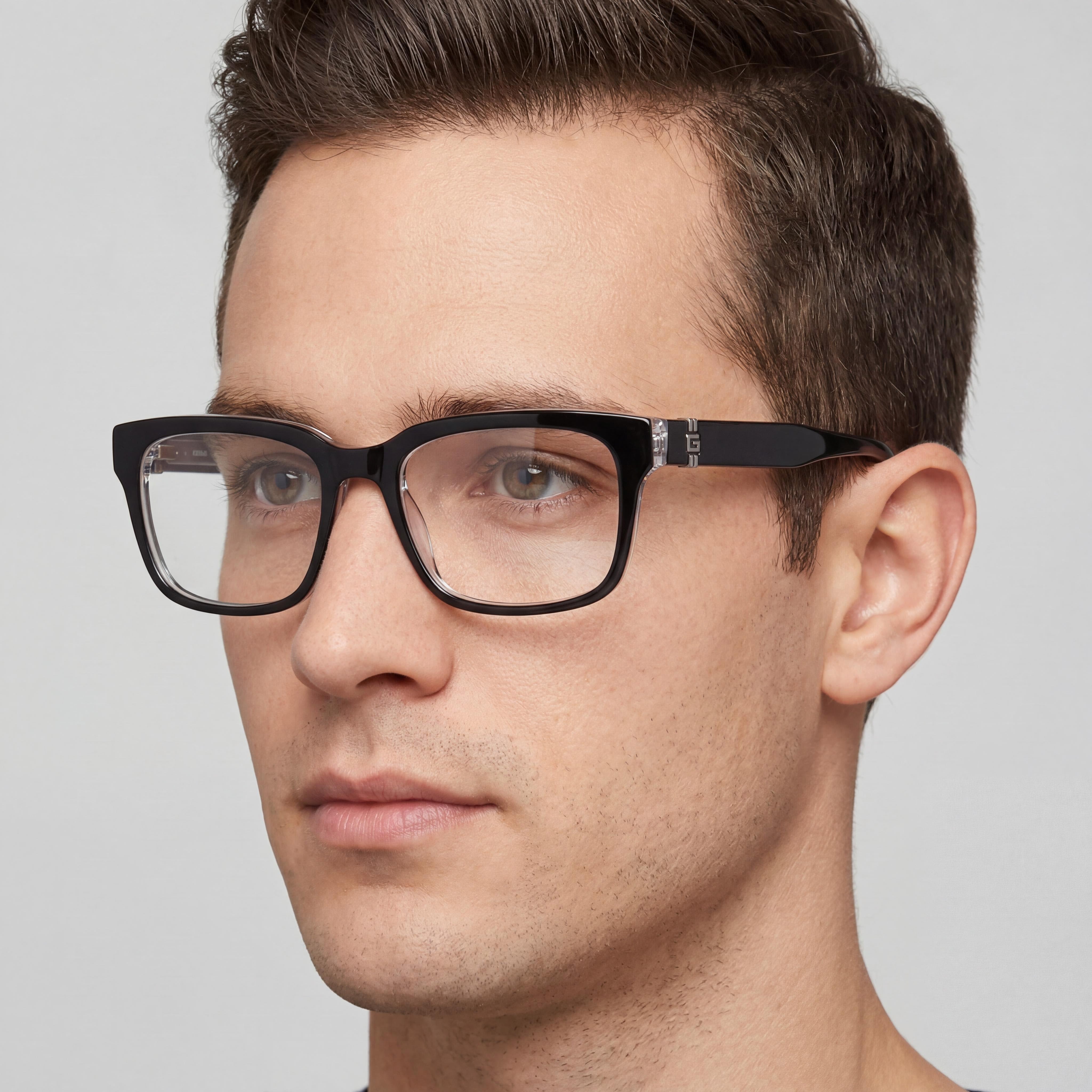 Guess Gu50084 Women's Black Crystal Plastic Frame Clear Lenses Optical Eyeglasses 54mm, Photo 4