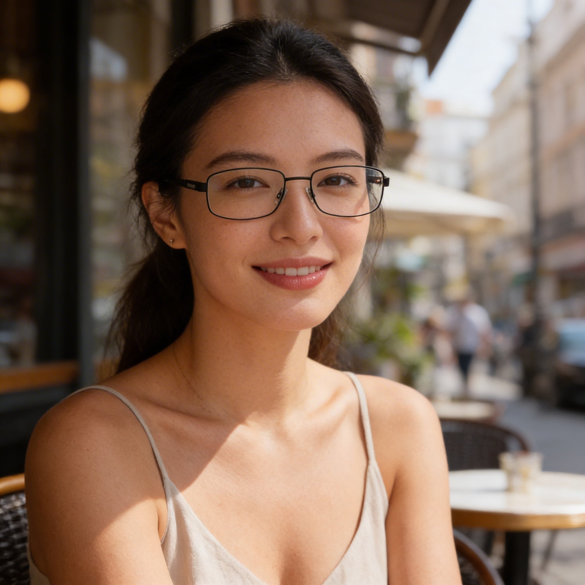 Carrera Carrera 264 Unisex Matte Black Alloy Steel Frame Eyeglasses, Prescription Ready, 55mm Lens Width, Photo 4
