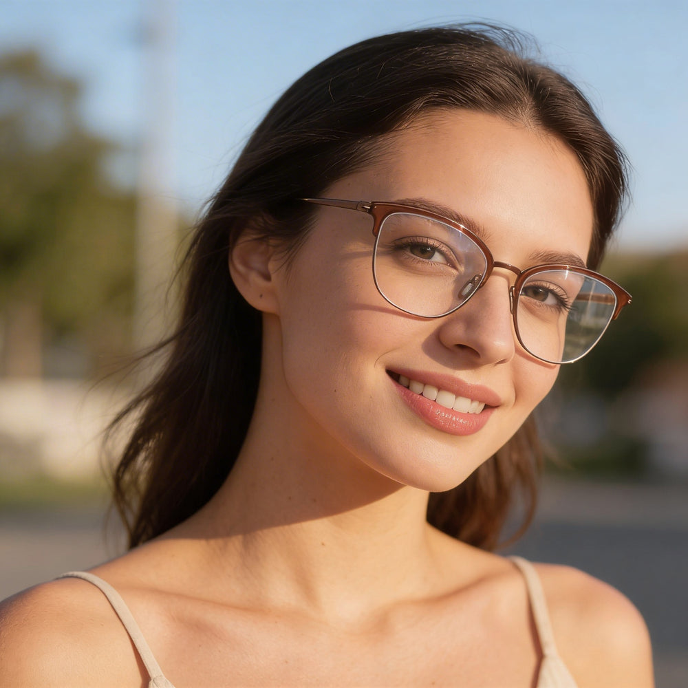 Gafas Flexon W3023 para mujer, fabricadas con montura de acetato, con lentes polarizadas, en color rubor, con un ancho de lente de 52 mm.
