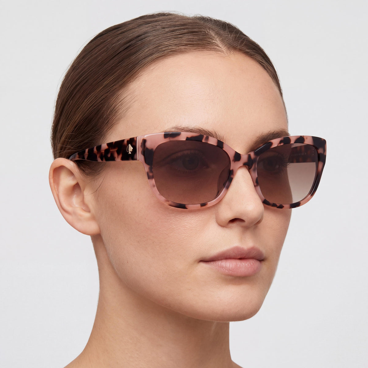 Kate Spade New York JOHANNA/F/S Women's Black Acetate Frame Grey Non-Polarized Sunglasses 53mm, Photo 5