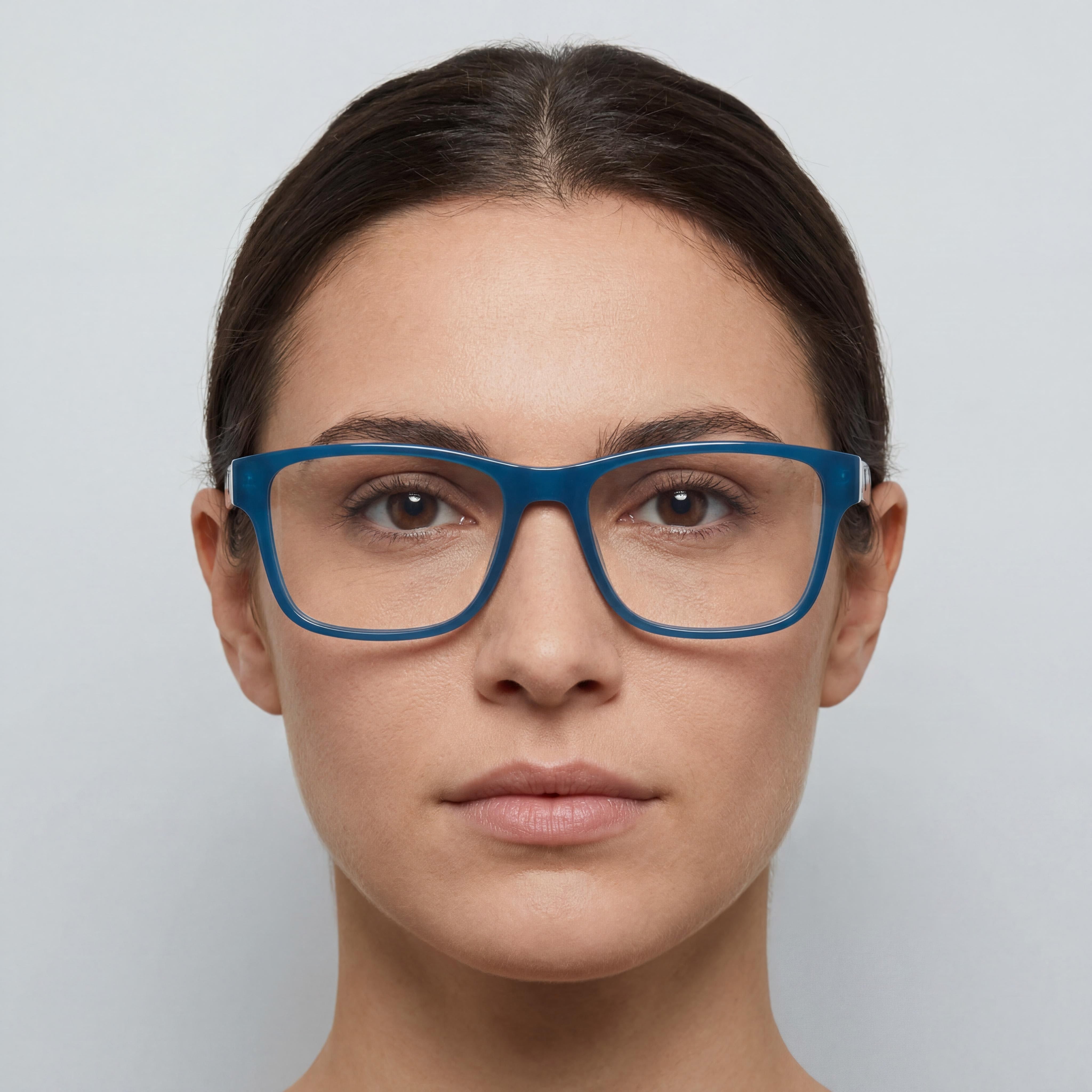 Emporio Armani Ea3239 Women's Shiny Opaline Blue Plastic Eyeglasses 55mm, Photo 4