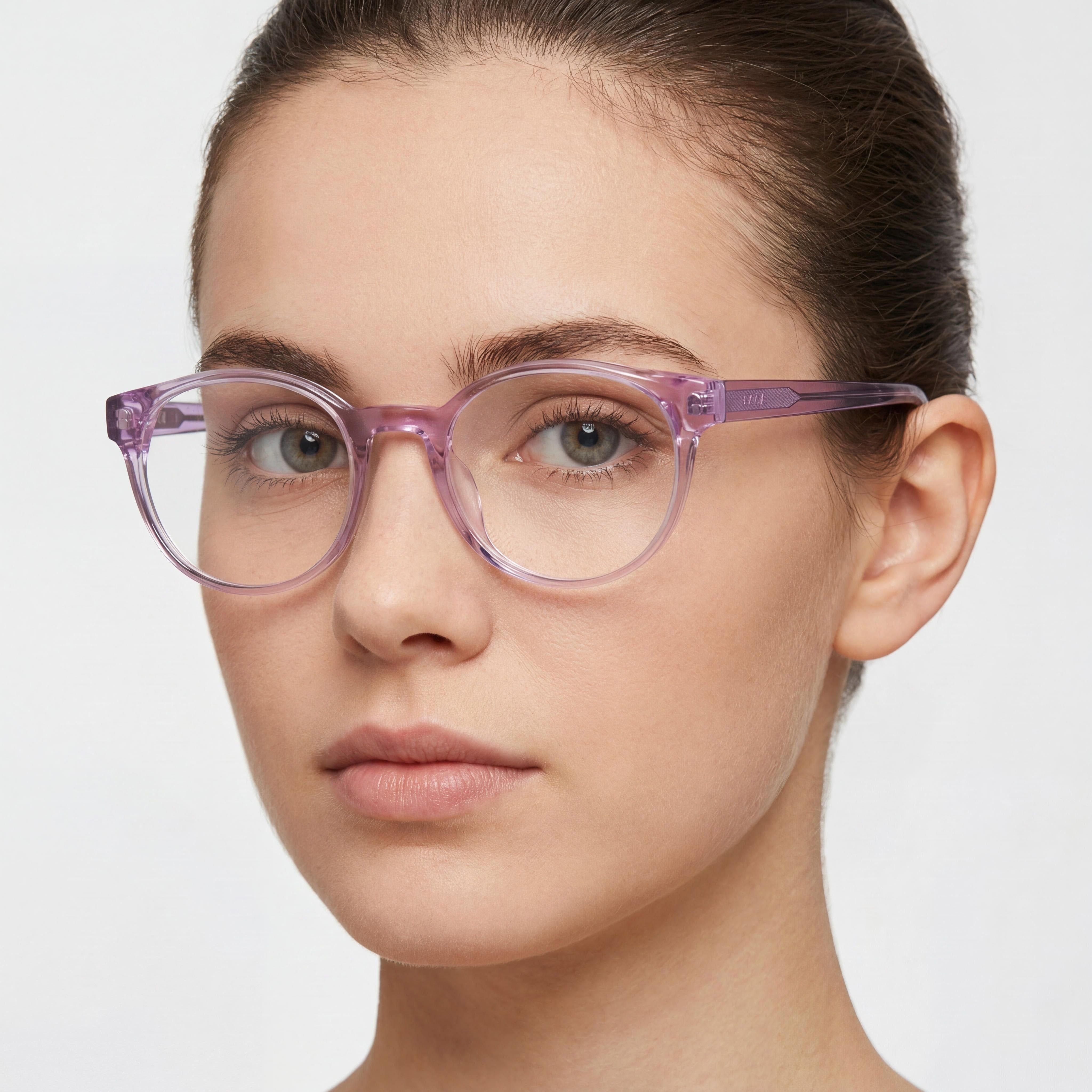 Furla VFU642V Transparent Rectangle Unisex Eyeglasses, Acetate 50mm, Photo 4