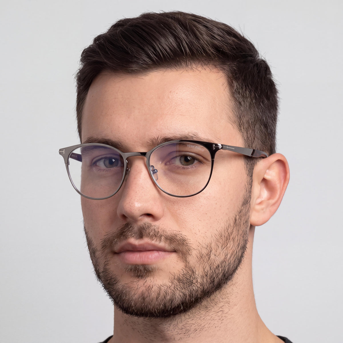 Tom Ford Ft5732-b Men's Anthracite Grey Metal Blue-Light Block Eyeglasses 50mm, Photo 4
