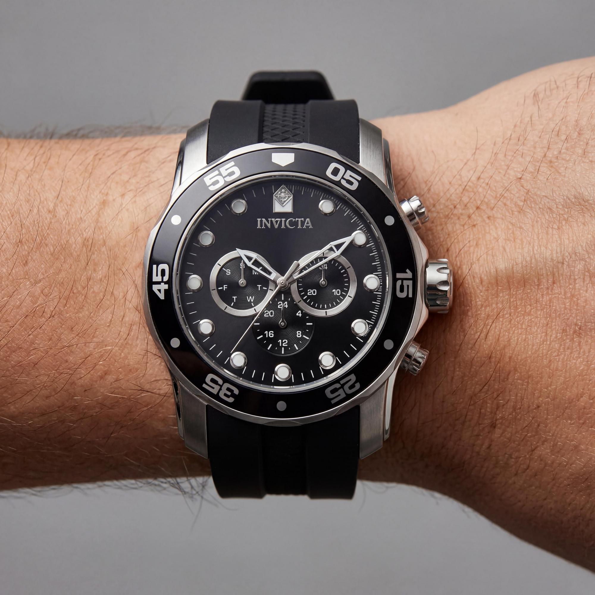 Invicta Men's Pro Diver Style Chronograph Watch, Model IN-45721-AMZUK, with Black Case Finish, Photo 3