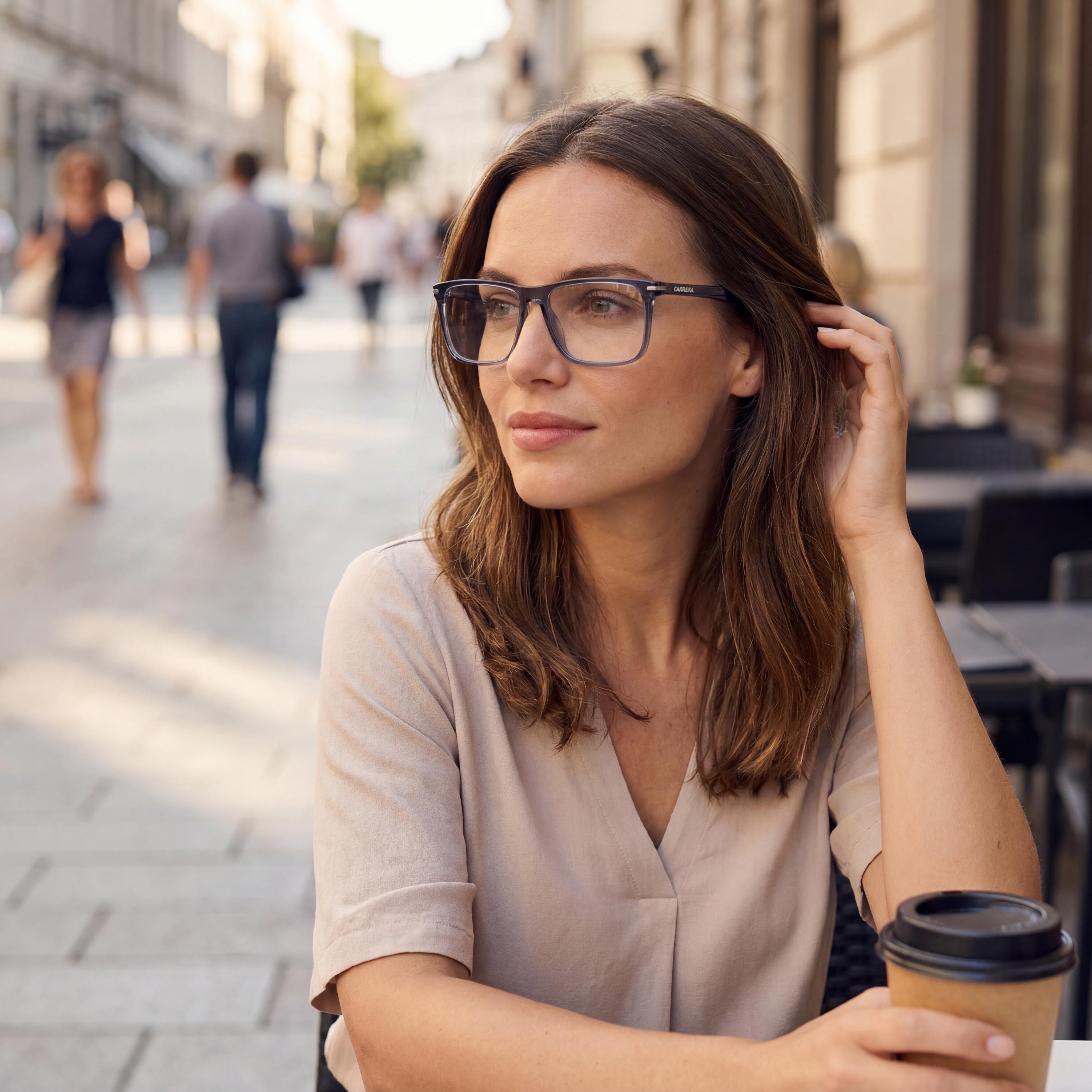 Carrera 286 Unisex Azul Transparente Acetato No- 54mm, Photo 6