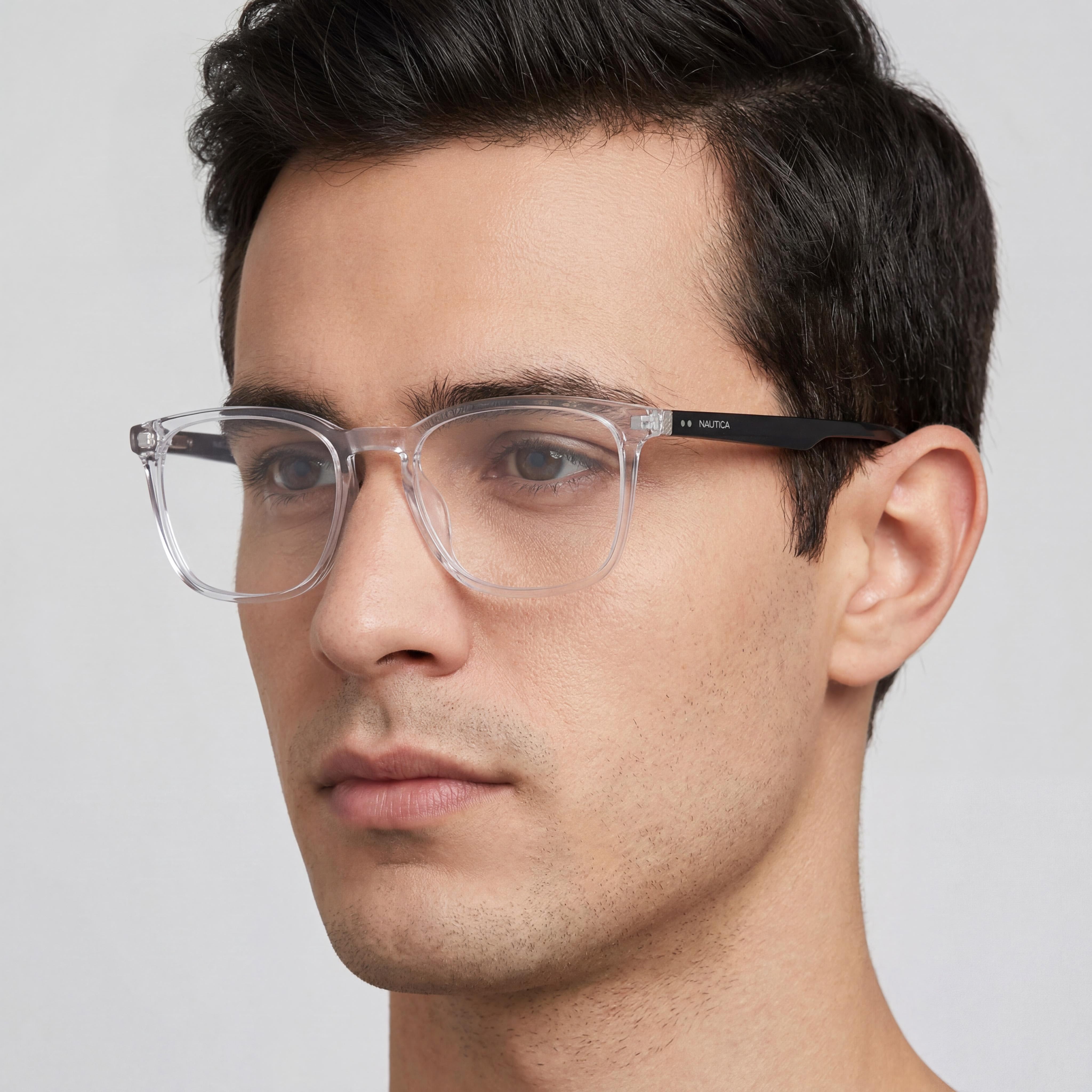 Gafas Nautica N8171 para hombre con montura de metal de cristal, lentes de 55 mm, puente de 19 mm y patillas de 145 mm., Photo 4