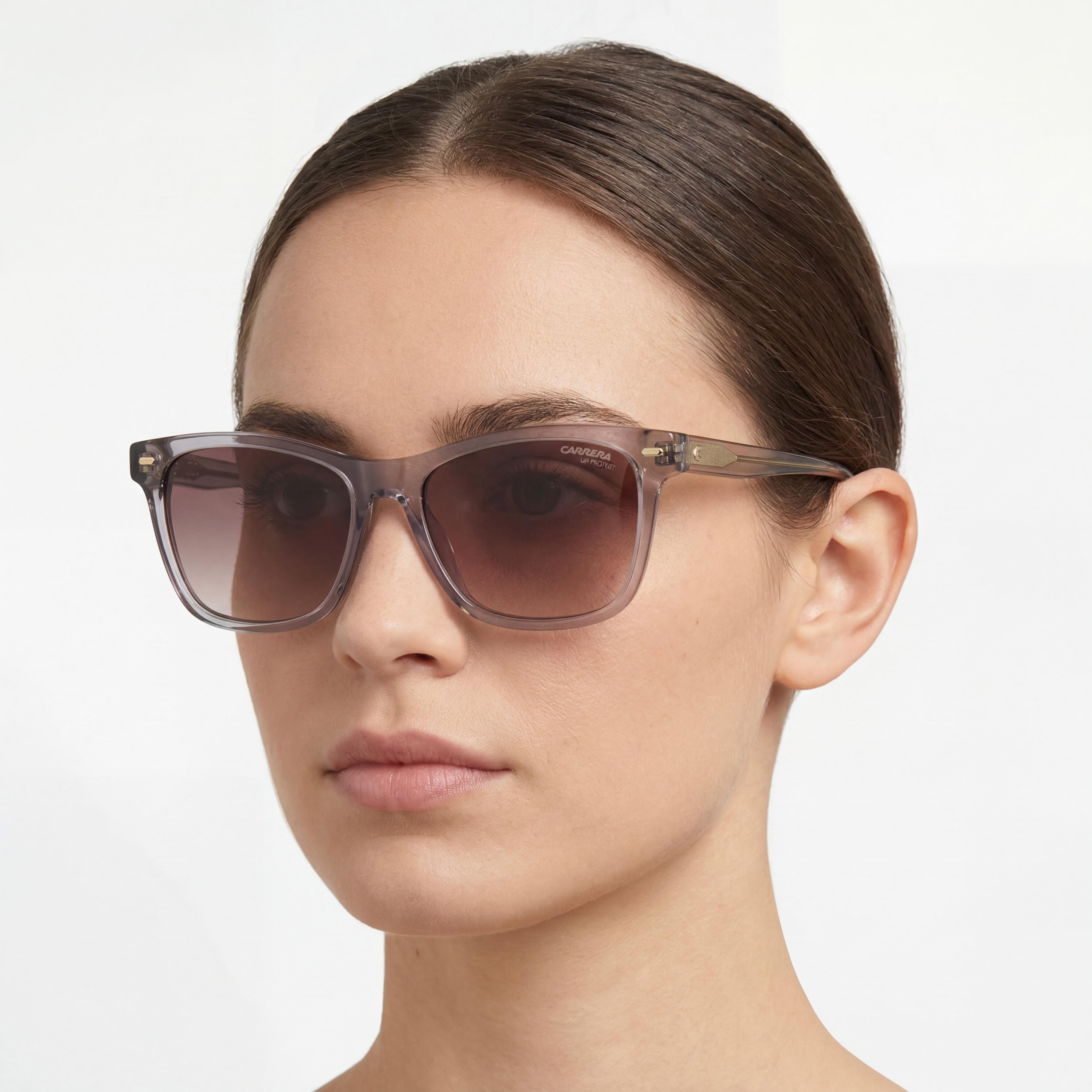 Carrera 3001/S Women's Grey Plastic Frame Eyewear with Brown Shaded Lenses UV Protection 54mm, Photo 4