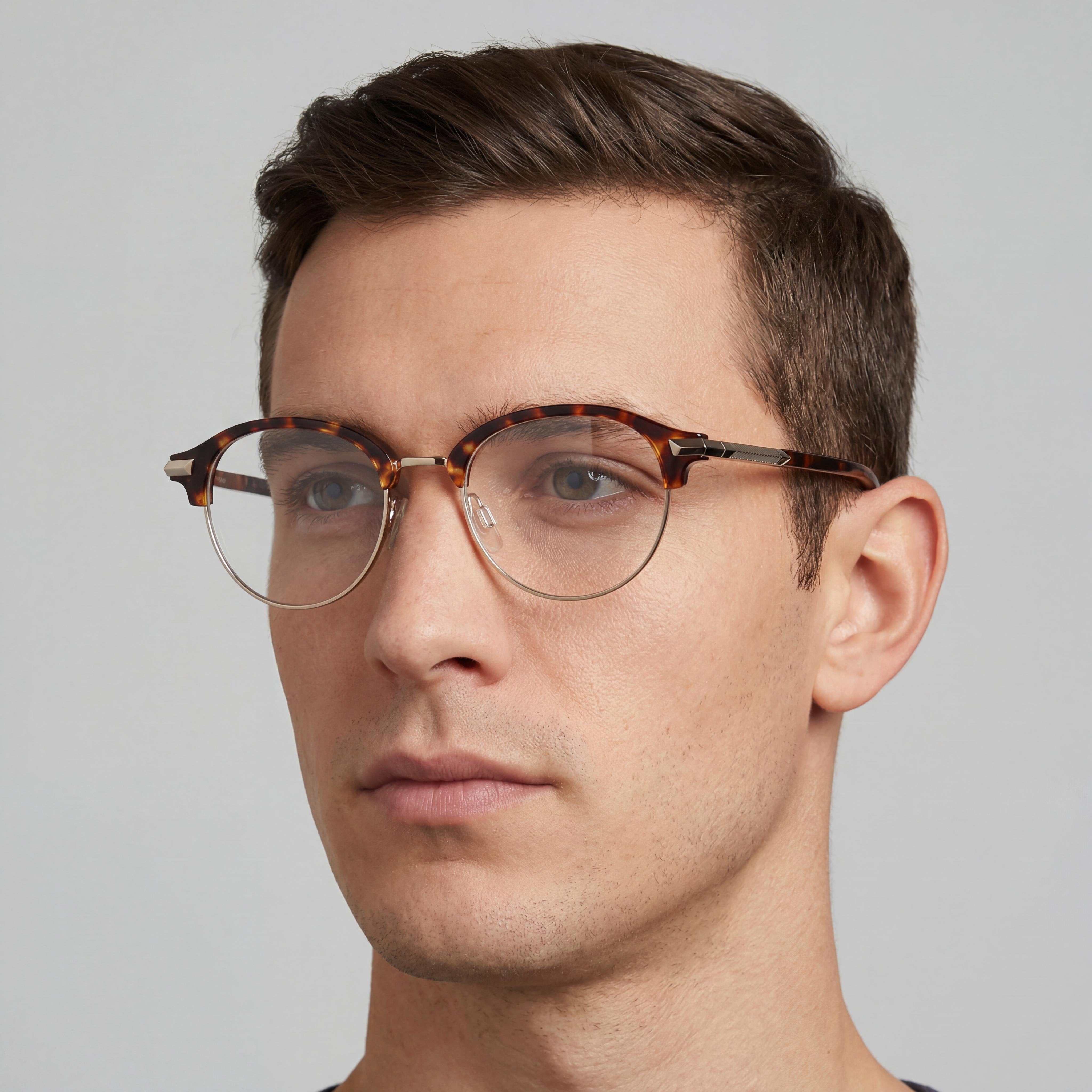rag & bone Modern Men's Sunglasses with Alloy Steel Frame and Havana Non-Polarized Lenses, 48mm, Photo 3