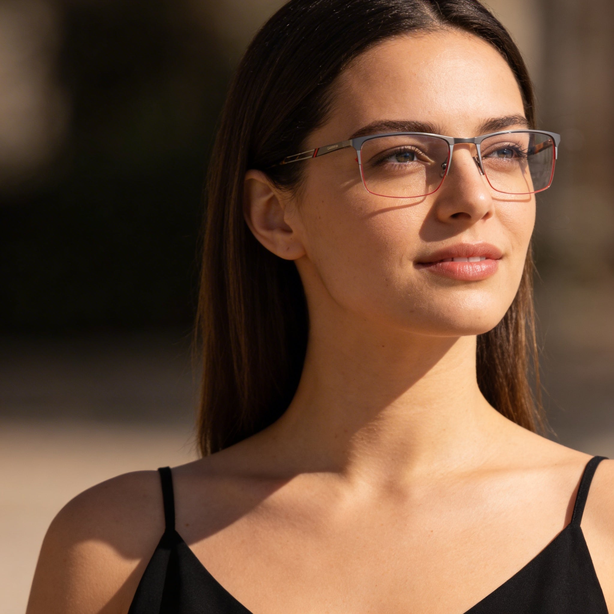 Carrera 8832 Unisex Titanium & Beta-Titanium Optical Eyeglasses with Semi-Matte Dark Ruthenium Frame 55mm, Photo 4