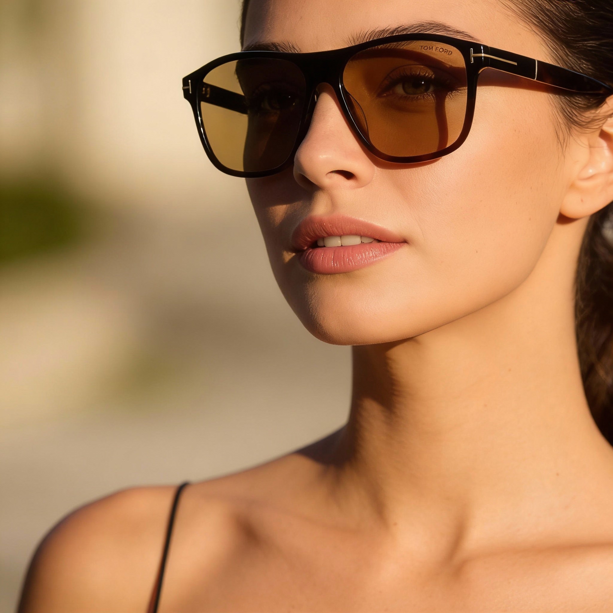 Tom Ford Ft1081-n Unisex Multi-coloured Plastic Frame Sunglasses Brown Non-Polarized UV Protection Lenses 58mm, Photo 4