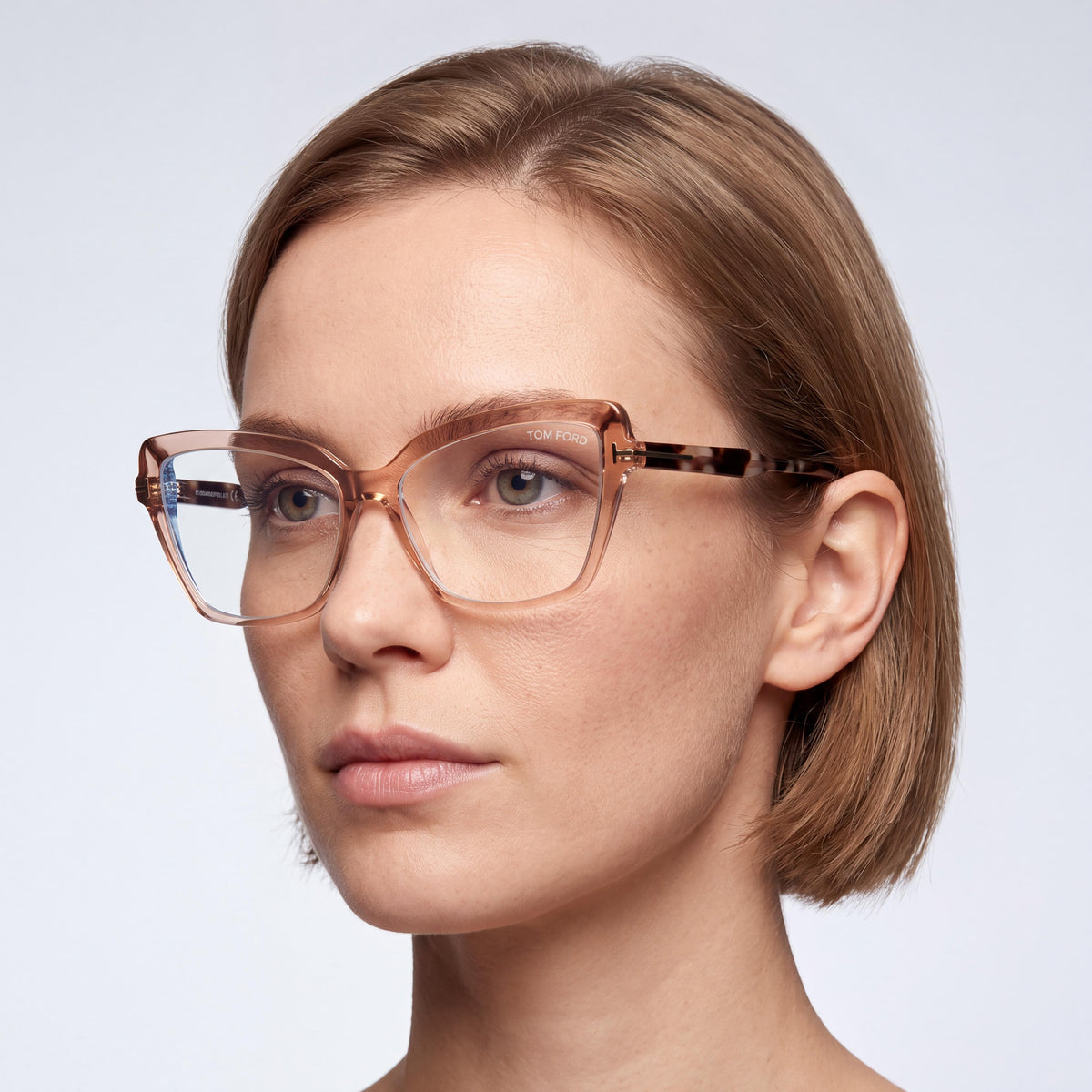 Tom Ford Unisex Rosa Negro Marco 55mm Defensa Luz Azul Listo para Prescripción, Photo 4