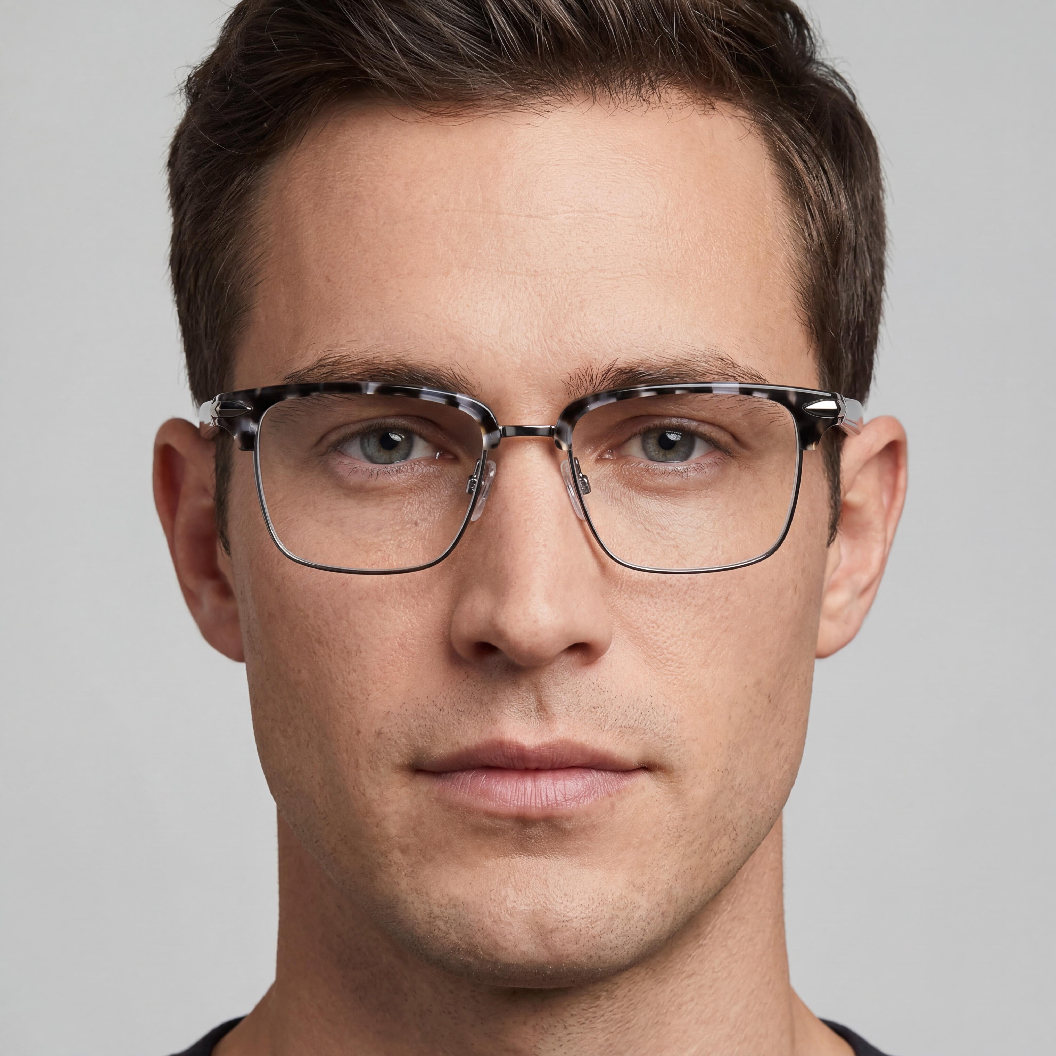Rag & Bone Modern Men's Black Grey Havana Alloy Steel Sunglasses with Polycarbonate Lenses 53mm, Photo 4