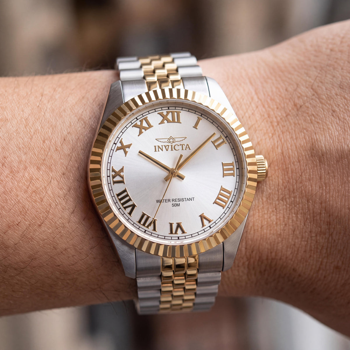 Invicta Specialty 47402 Unisex Multicolour Stainless Steel Bracelet Watch with Silver Dial 43mm Quartz, Photo 4