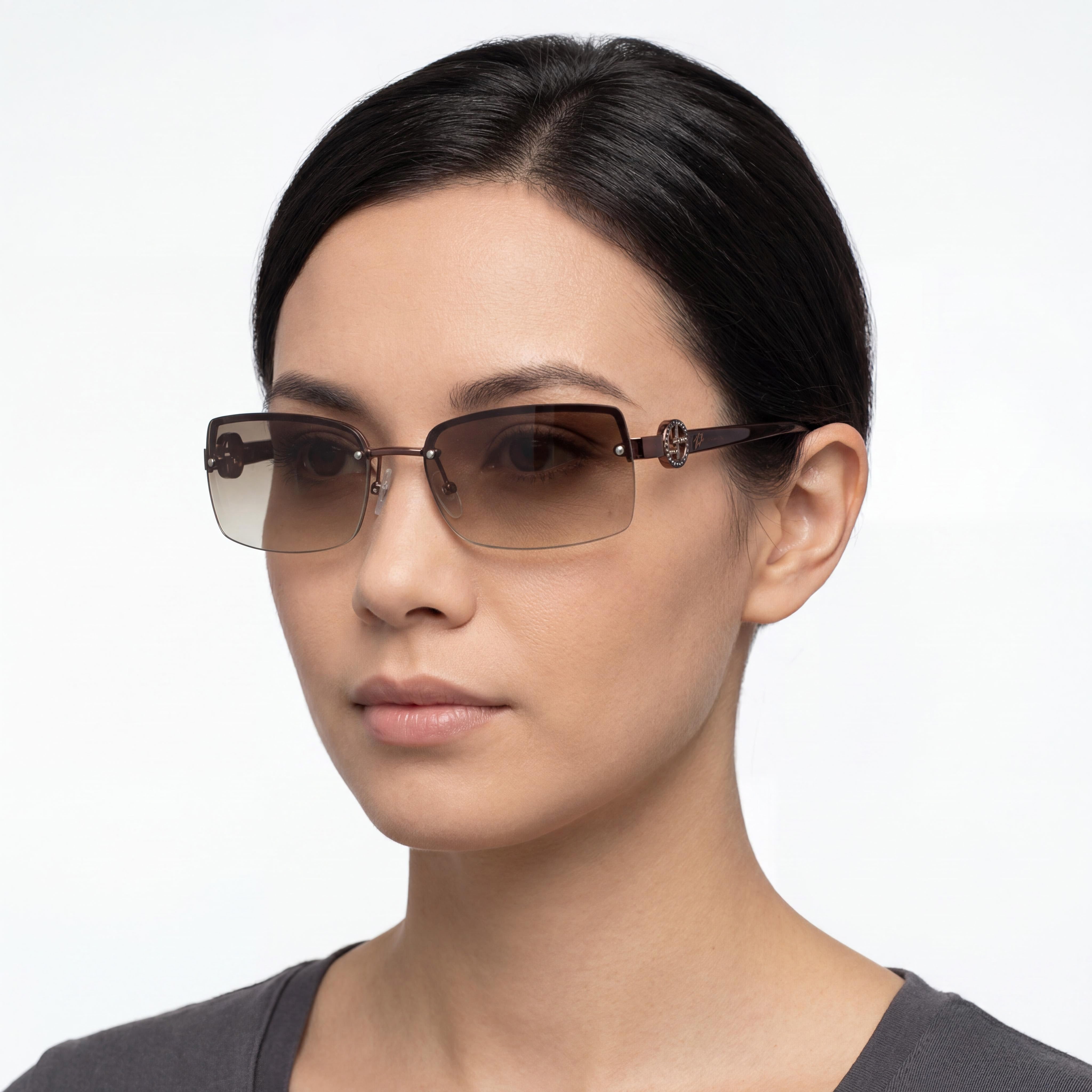 Marc Jacobs Women's Casual Gold Black Metal Frame, Polycarbonate Lenses, Eyewear 54mm, Photo 4