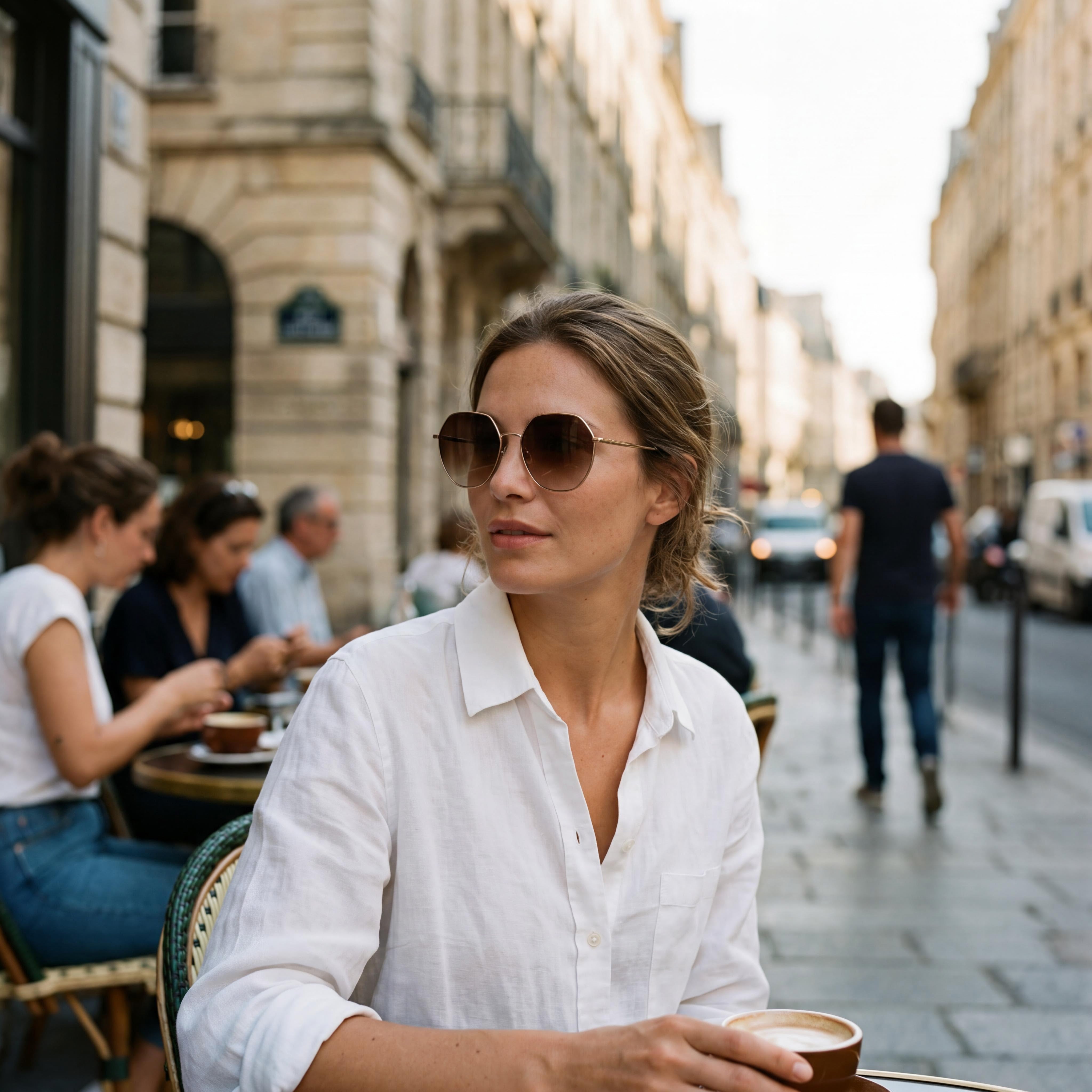 Longchamp LO154S Women's Metal Irregular 100% UV Gold Brown Sunglasses 60mm, Photo 6