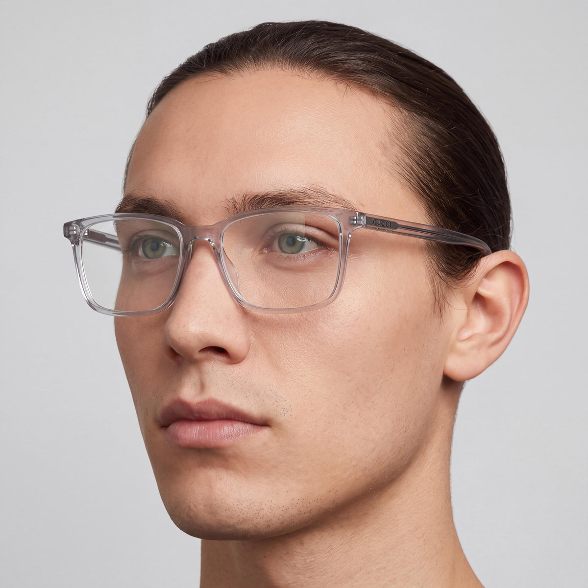 Gucci Gg1997o-008 Unisex Light Blue Transparent Acetate Classic Non- Eyeglasses 57-16-150, Photo 4