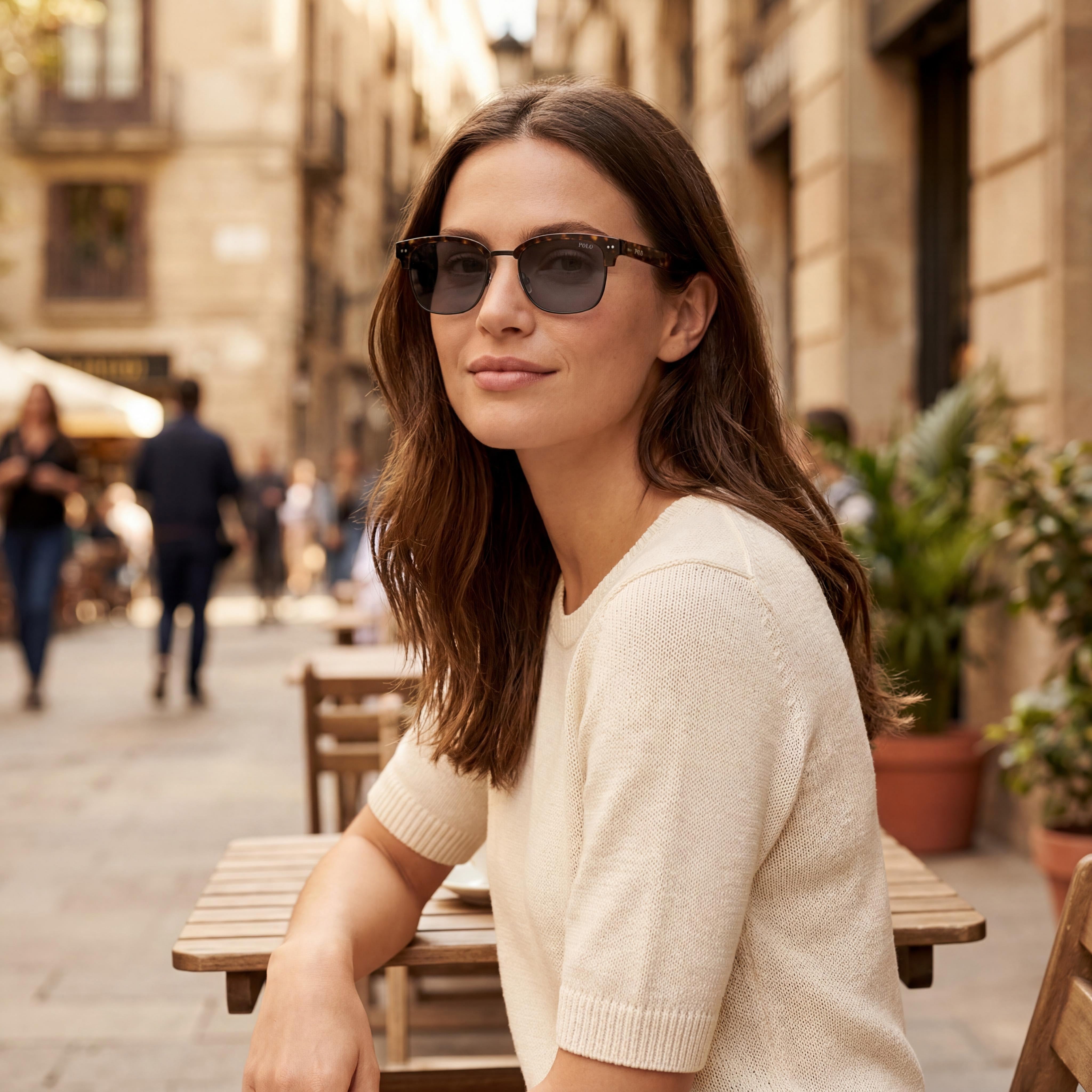 POLO RALPH LAUREN Ph4202 Women's Multicoloured Plastic Frame UV Protection Sunglasses with 55mm Lens, Photo 4