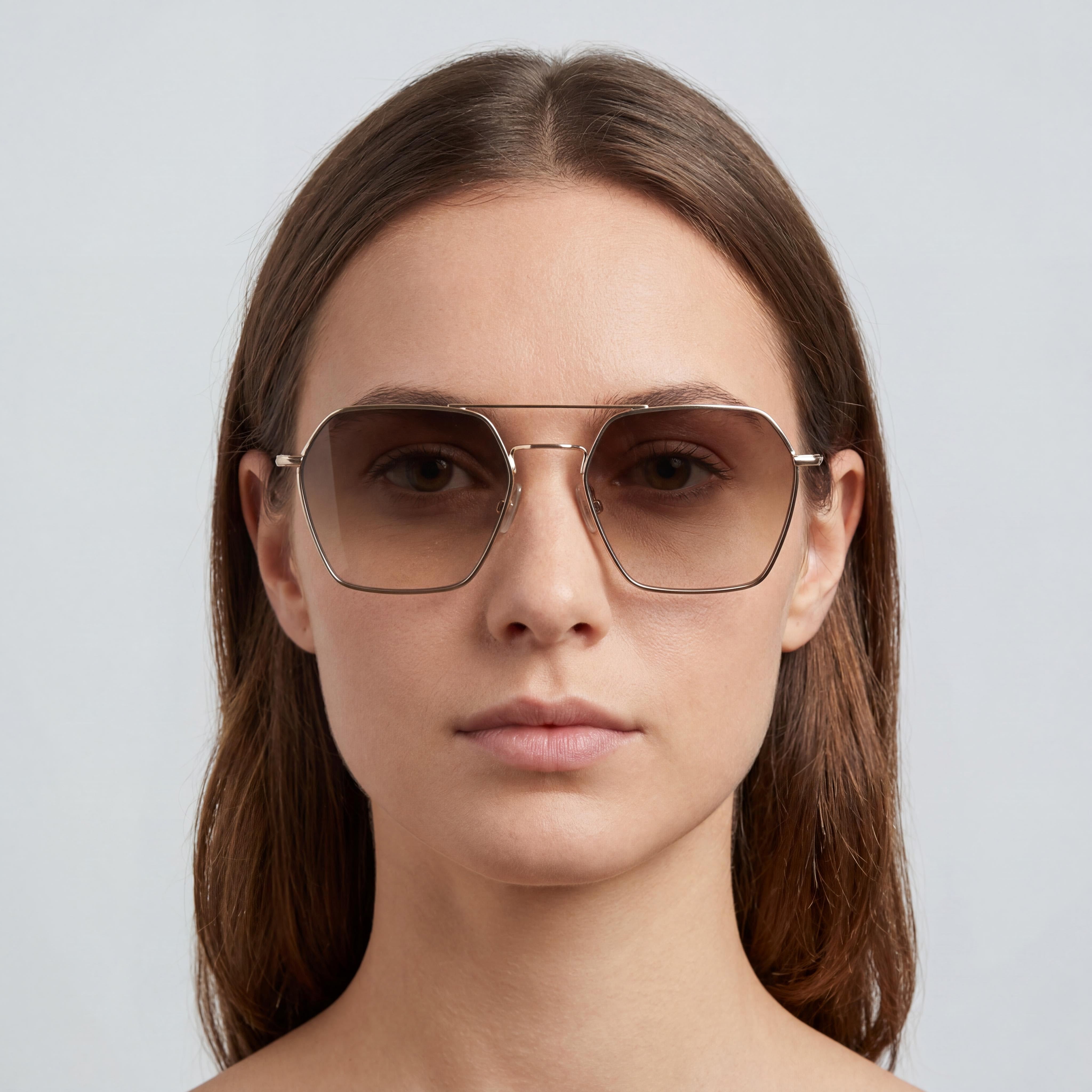 Hugo Boss 1533/S Rose Gold Rectangle Sunglasses for Women, 54mm, Photo 5