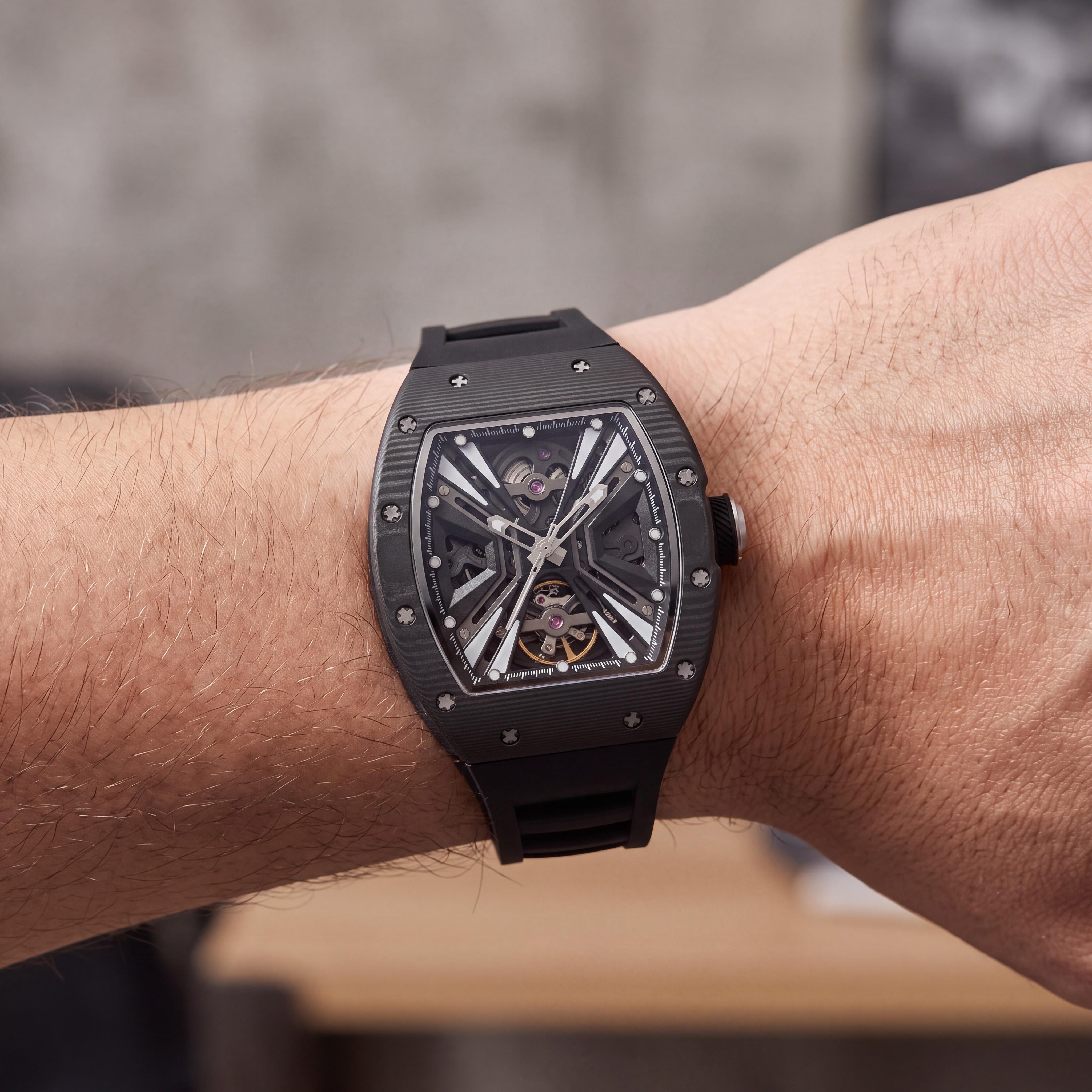 Reloj Invicta S1 Rally 49029 para hombre, cronógrafo automático de 41 mm, esfera negra, correa de acero inoxidable y silicona, Photo 4