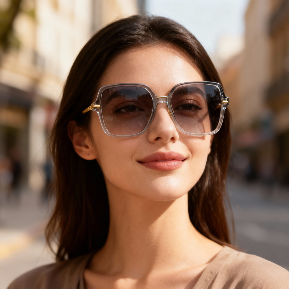 Gafas de sol Carrera 3038 para mujer, estilo casual, de acetato gris, con lentes de 55 mm, puente de 16 mm y patillas de 140 mm.