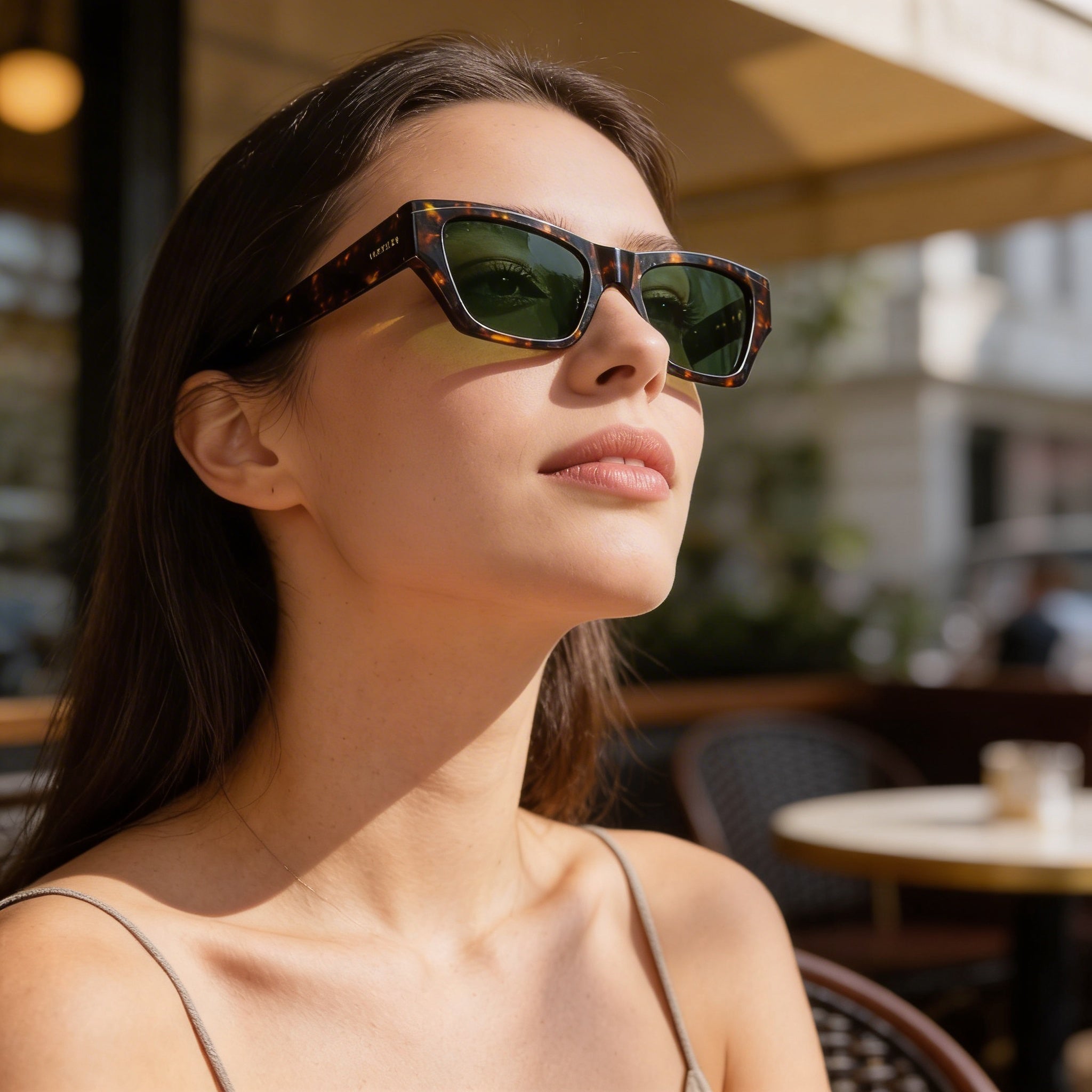 Gafas de sol polarizadas de acetato unisex BURBERRY Wayfarers, montura marrón verde oscuro, lentes gris oscuro 52mm, Photo 5