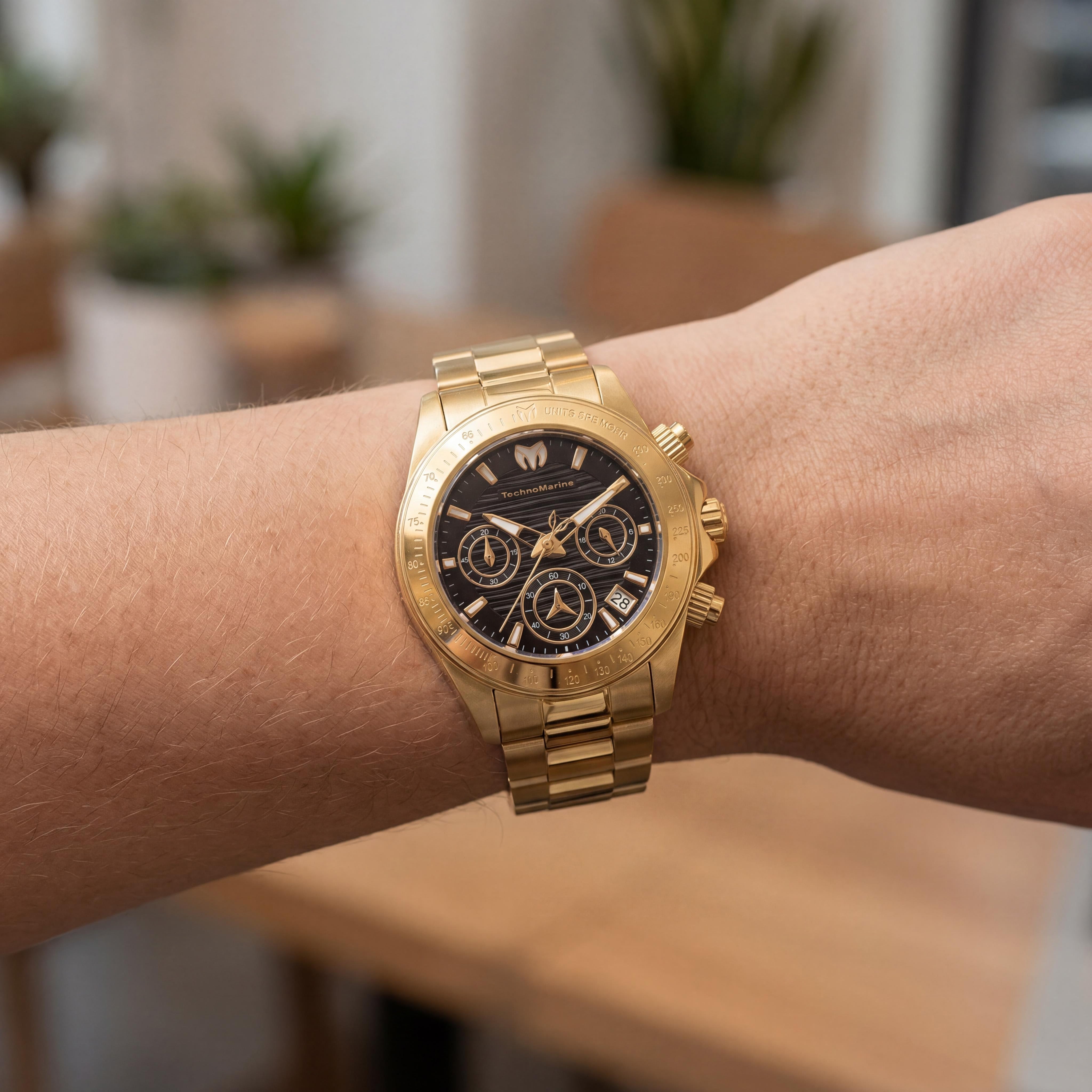 Technomarine TM-219014 Manta Women's Gold Stainless Steel Chronograph Quartz Watch 38mm, Photo 4