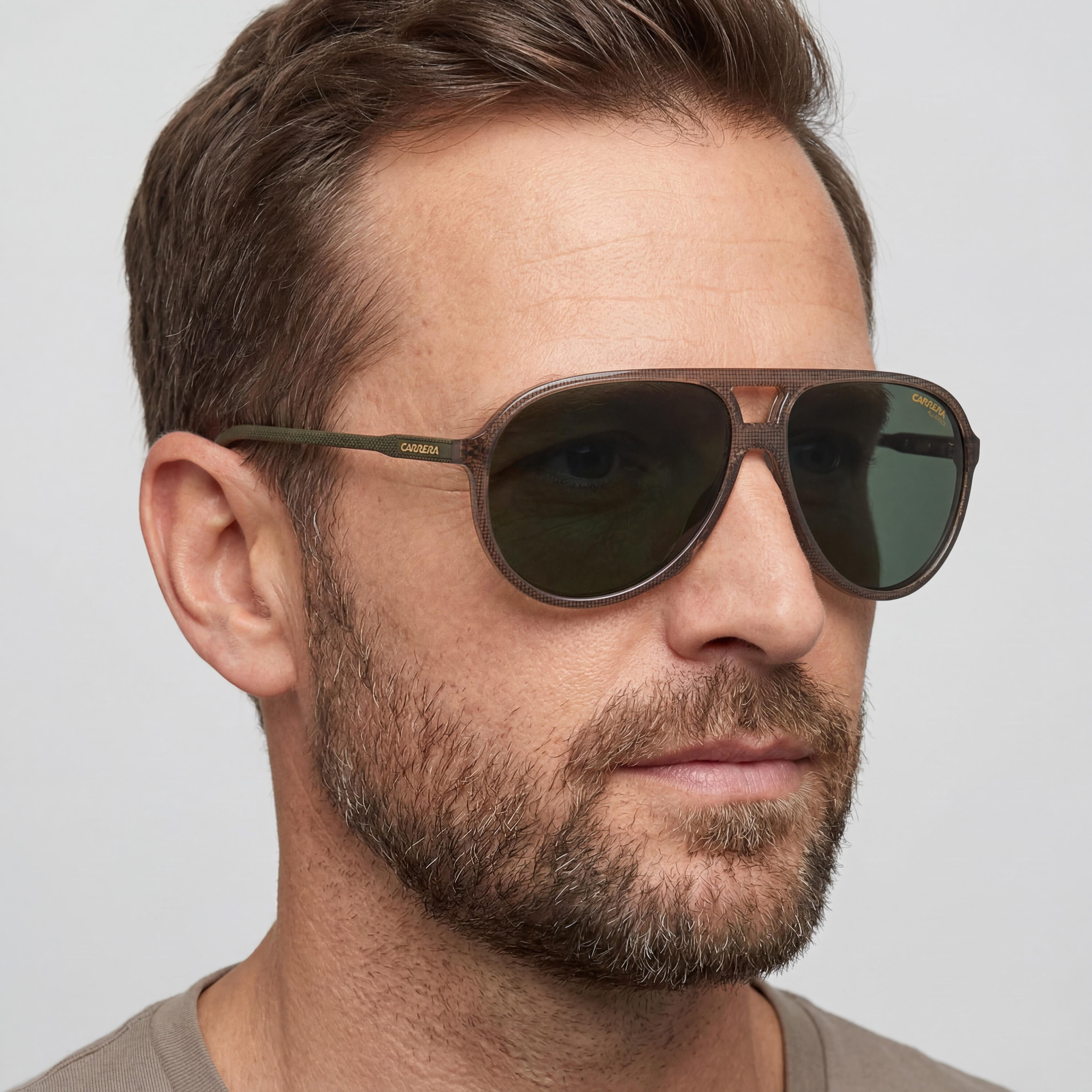 Gafas de sol Carrera 237/S tipo aviador marrones degradadas para hombre, Photo 5