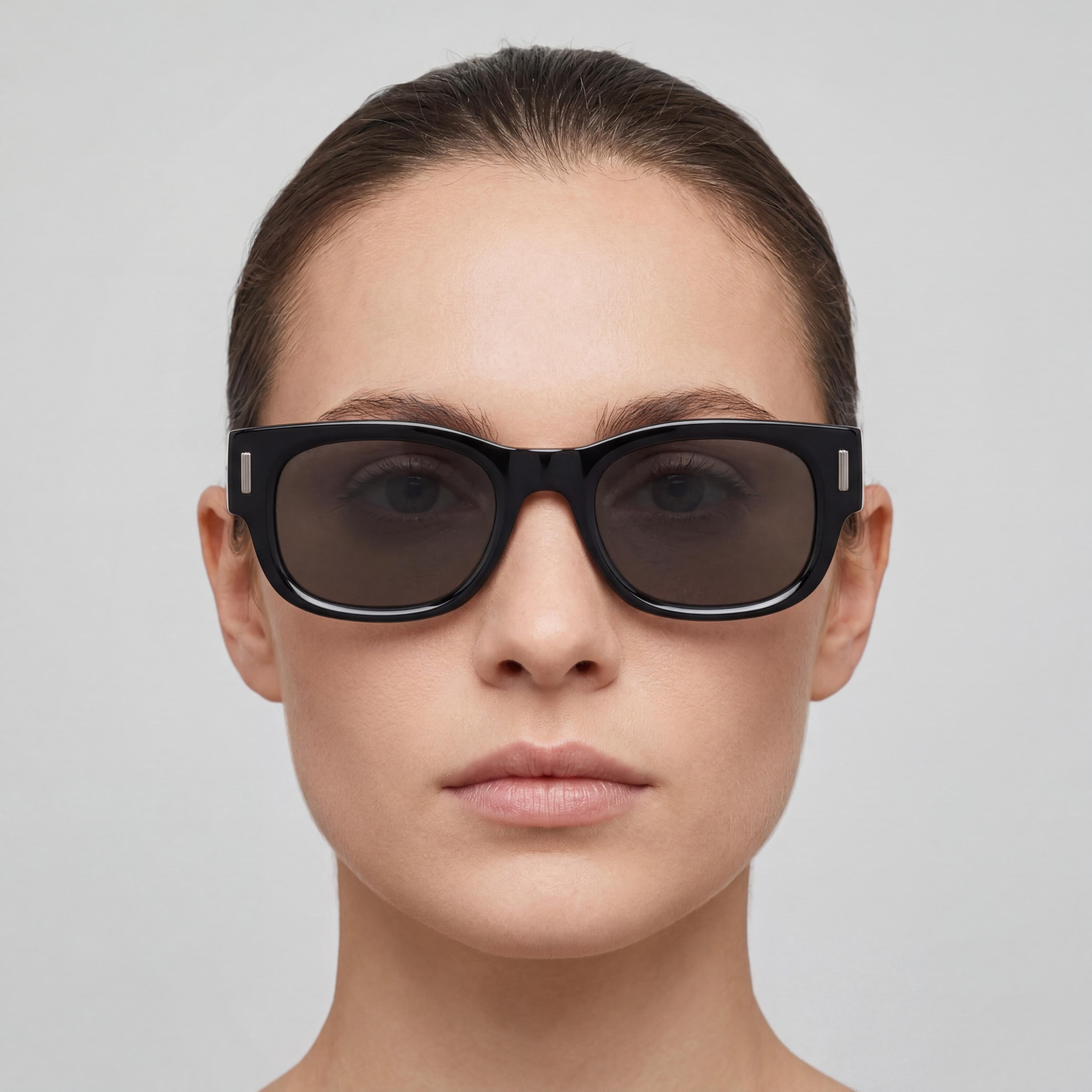 Ferragamo Modern Women's Black Acetate Frame, Black Lens Glasses UV 400 Protection Eye Size 51mm, Photo 4