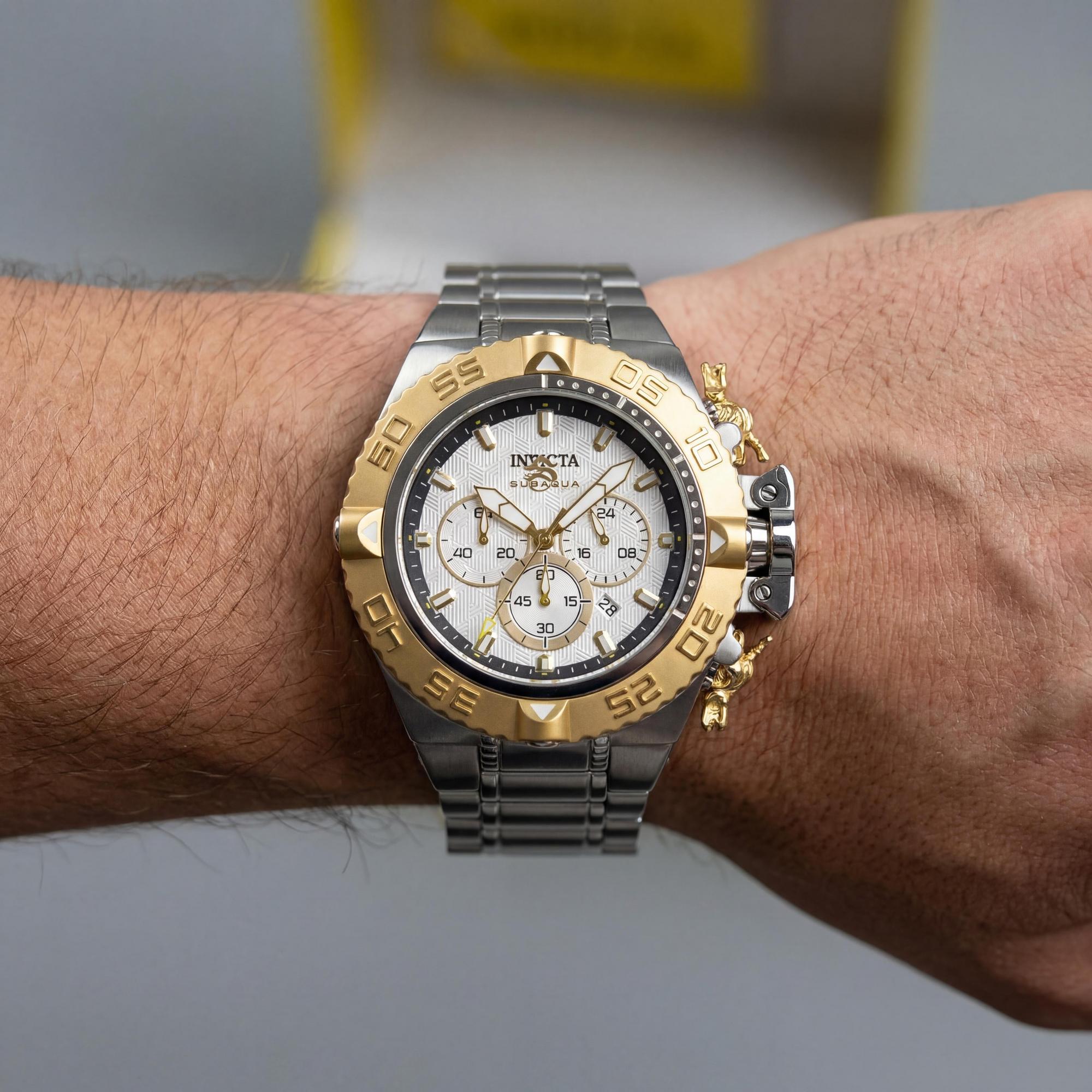 Invicta Subaqua - Noma IV 48196 Chronograph Quartz 50mm Stainless Steel Case Watch with Silver Dial, Photo 2