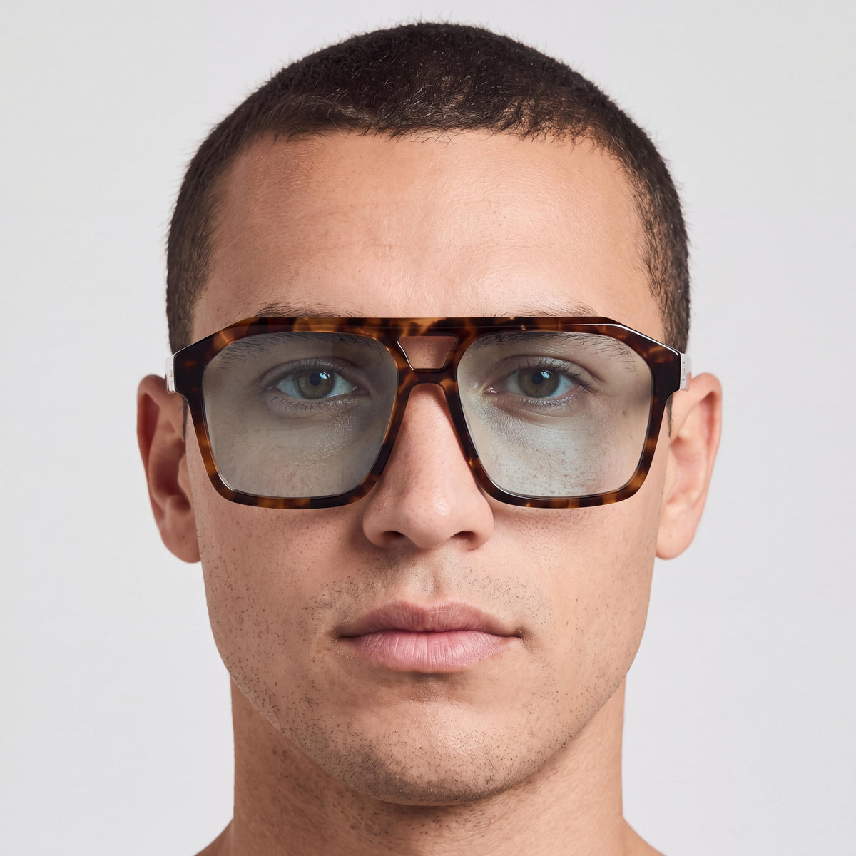 QUAY AUSTRALIA Soundcheck Men’s Amber Tortoise Aqua Acetate Aviator Non-Polarized Sunglasses 57-15-145, Photo 4
