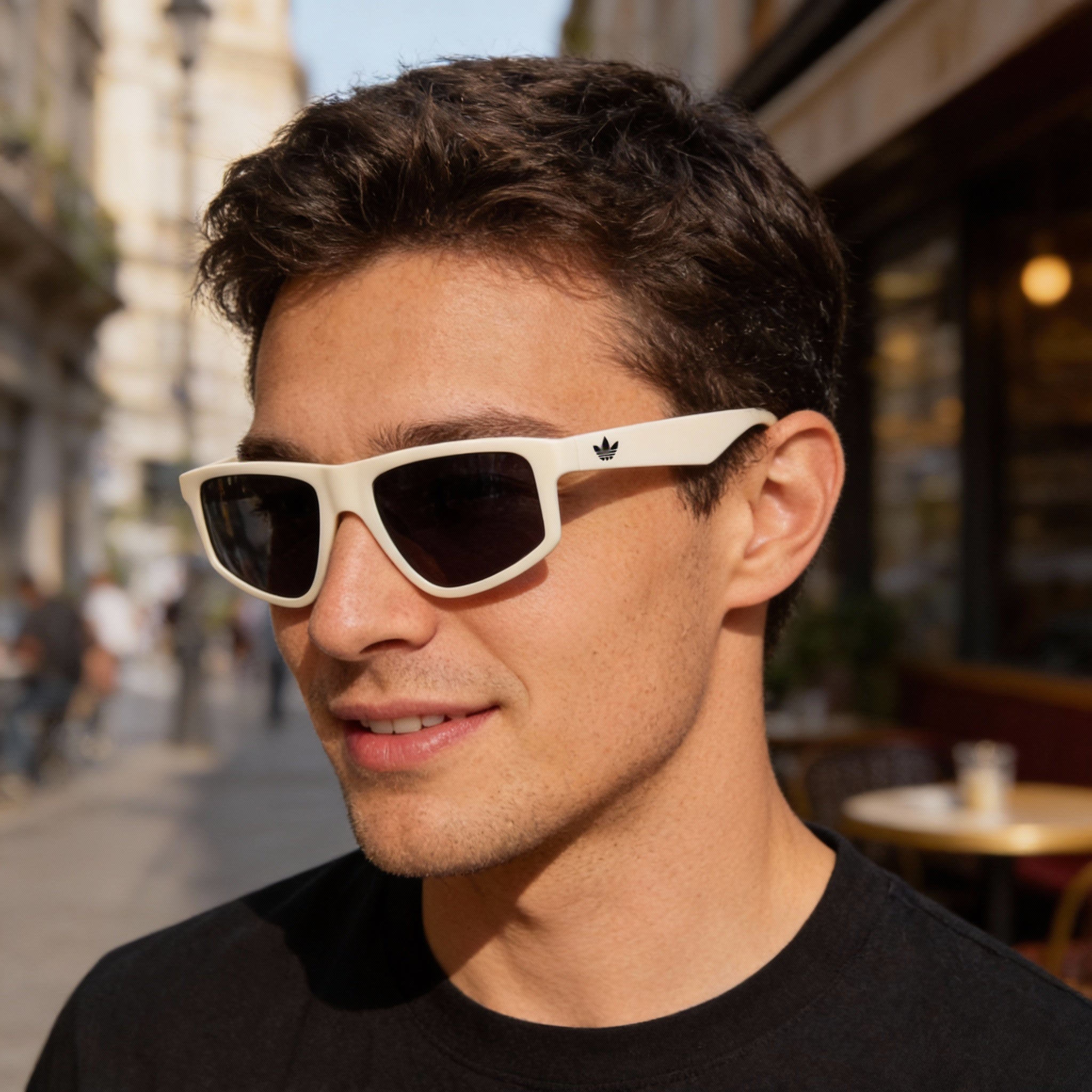 Gafas de sol adidas Originals OR0108 para hombre, de acero inoxidable blanco mate, sin polarizar, con protección UV, de 55 mm, Photo 4