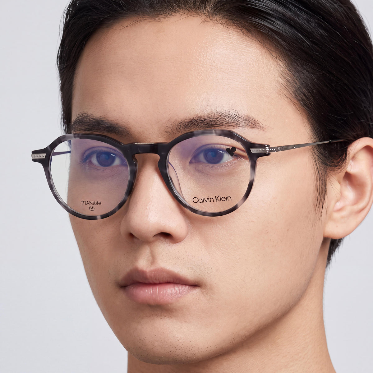 Calvin Klein Modern Unisex Grey Havana Acetate Frame Non-polarised Polycarbonate Lenses Sunglasses 48mm, Photo 4
