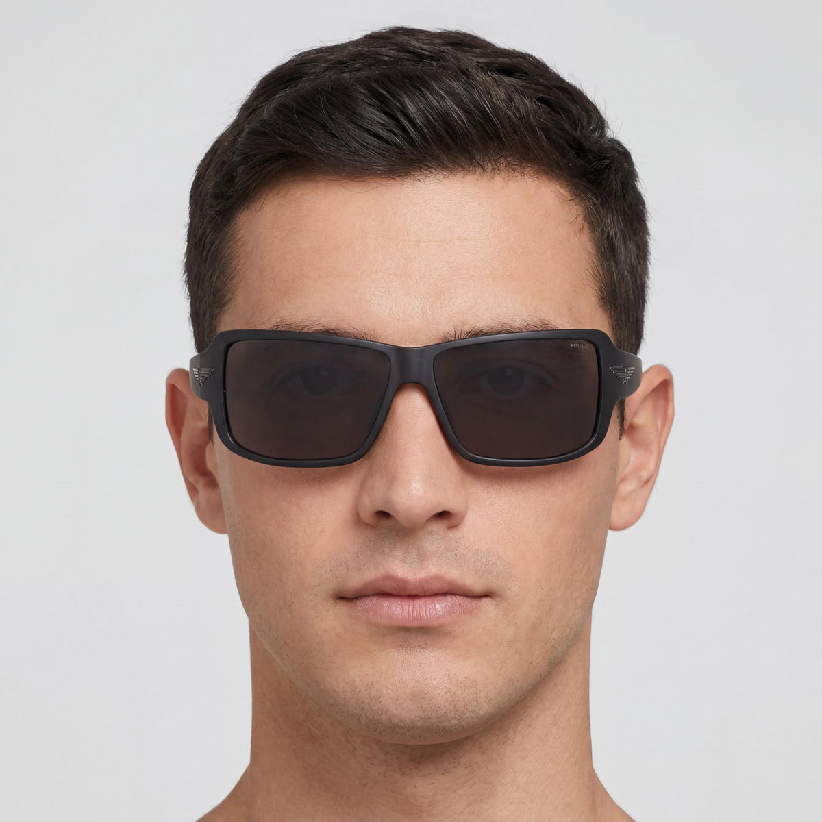 Gafas de Sol Rectangulares Negras Police Casual (SPLN37) para Hombre, 65mm, Photo 4
