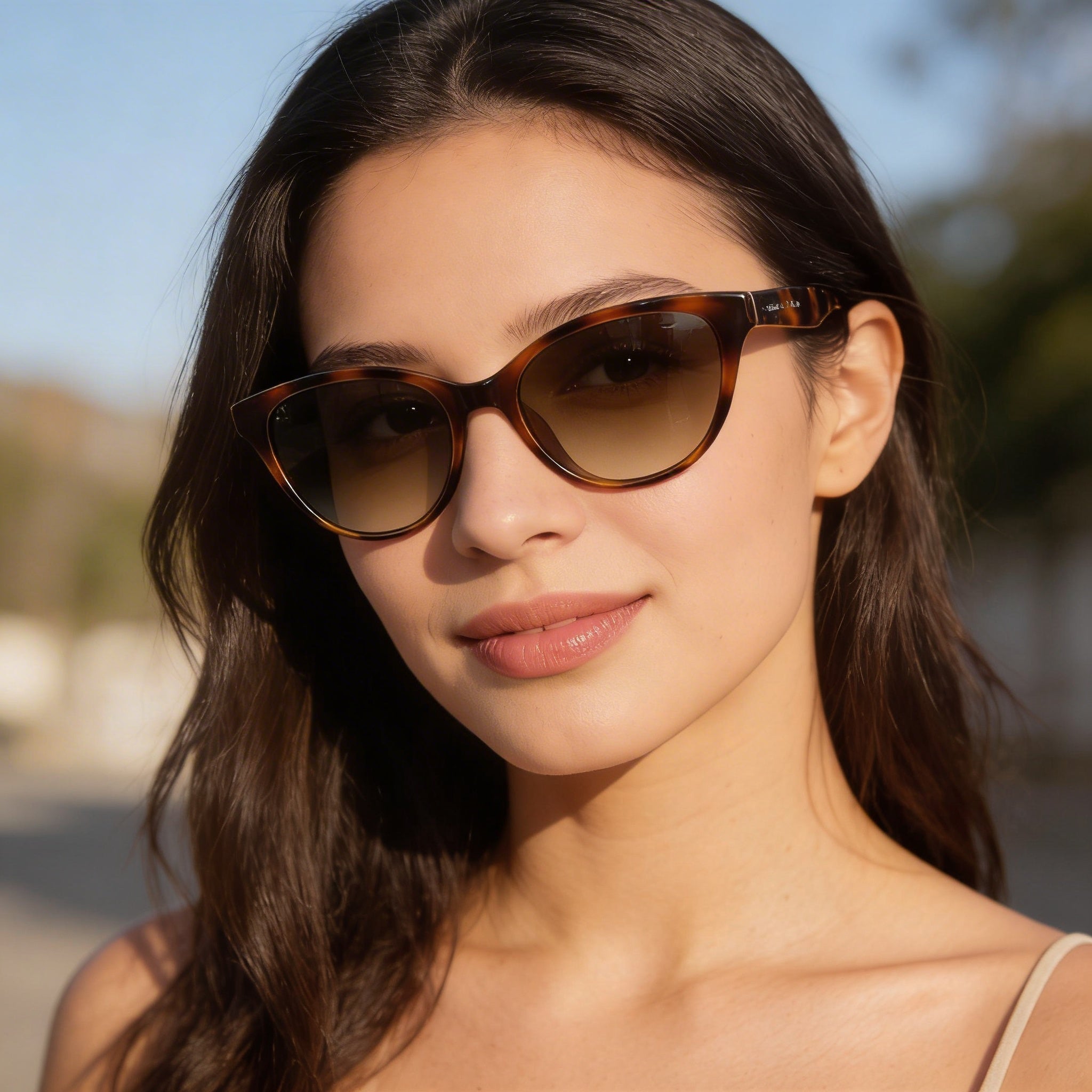 Gafas de sol Salvatore Ferragamo SF1073S 240 para mujer, de plástico, color tortuga, mariposa, gris degradado, 100 % UV, 54 mm, Photo 6