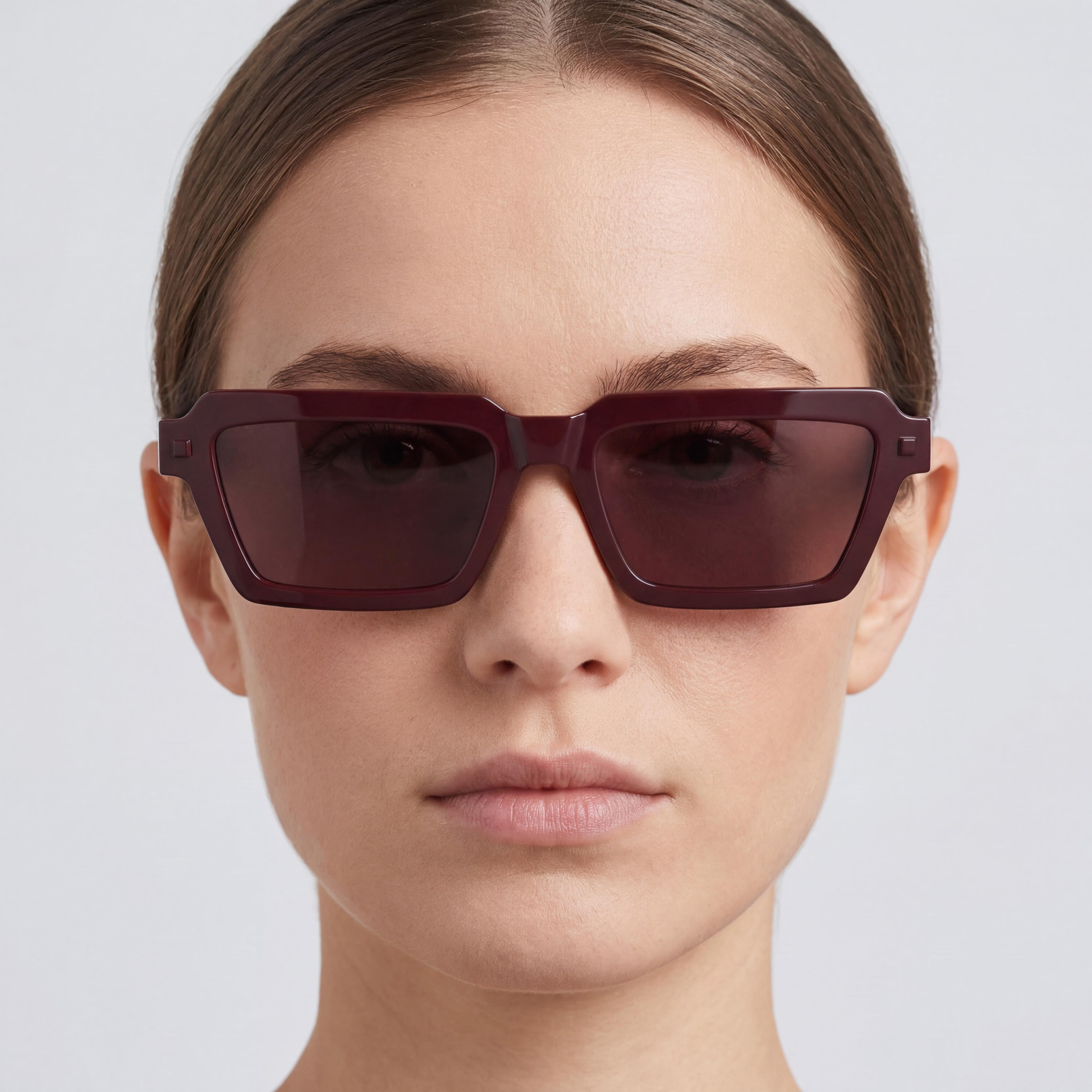 Calvin Klein Jeans Ckj25622s Women's Burgundy Plastic Frame Solid Wine Non-Polarized UV Protection Sunglasses 53mm, Photo 5