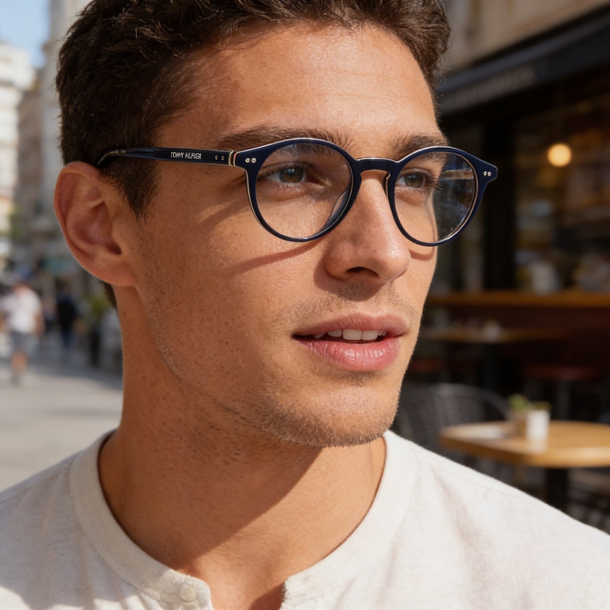 Gafas de sol Tommy Hilfiger Th 1813 para hombre, de plástico azul, 49 mm, Photo 6