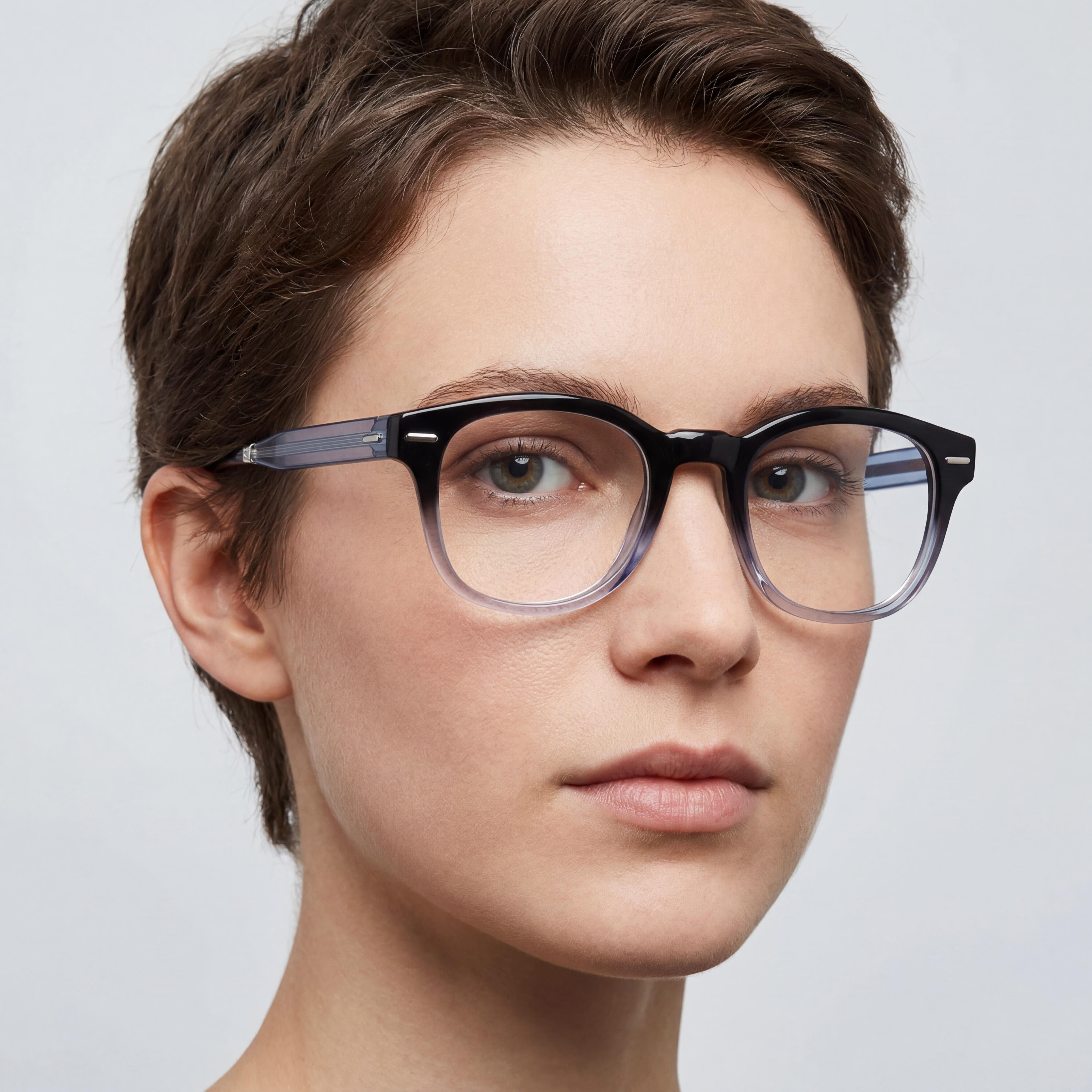 Calvin Klein Ck23511 Unisex Grey Blue Acetate Frame Eyeglasses with Polycarbonate Lenses, Size 49-21-140mm, Photo 4