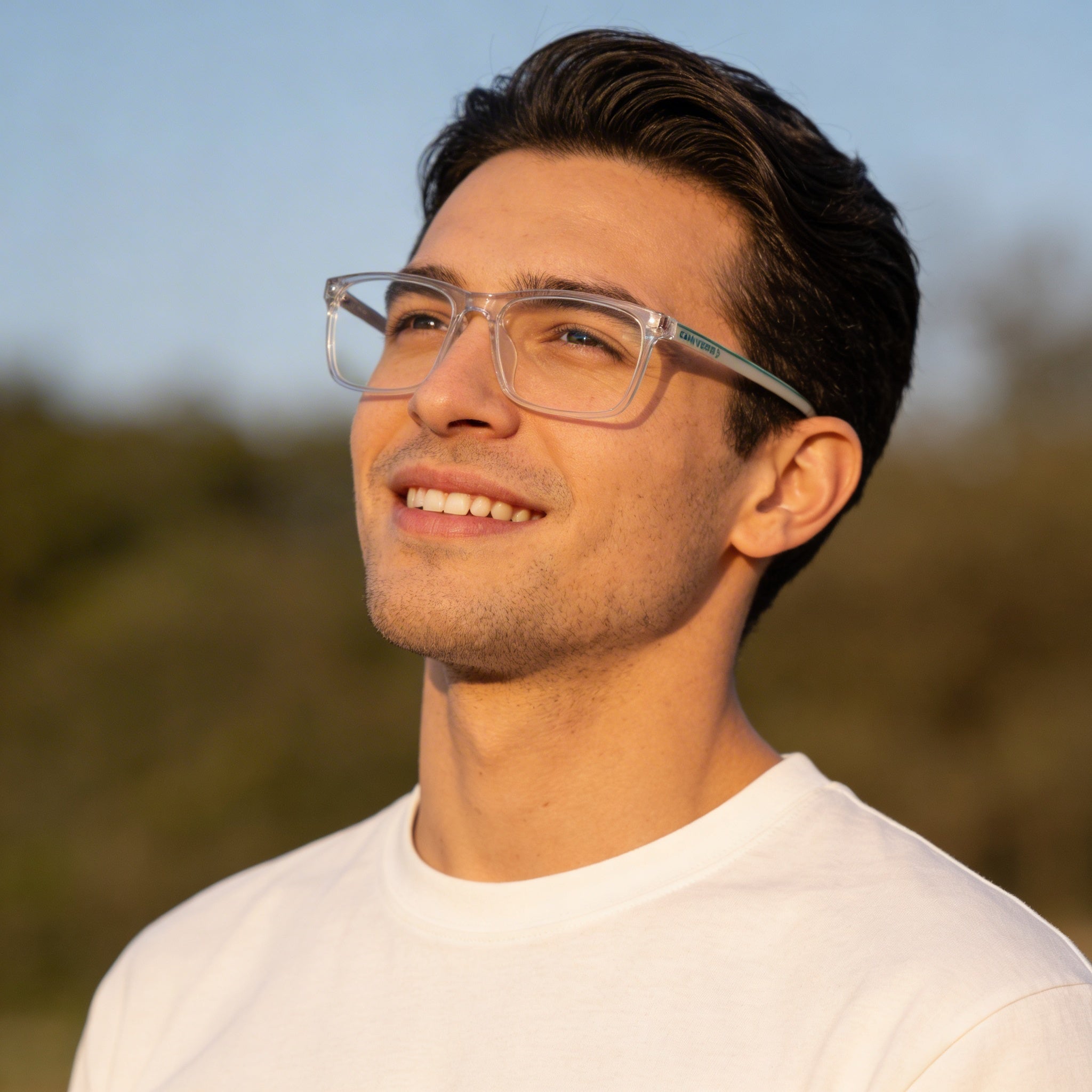 CONVERSE ALL STAR Modern CV5049 Men’s Eyeglasses with Crystal Clear Acetate Frame and Crystal Clear Lenses 54mm, Photo 3